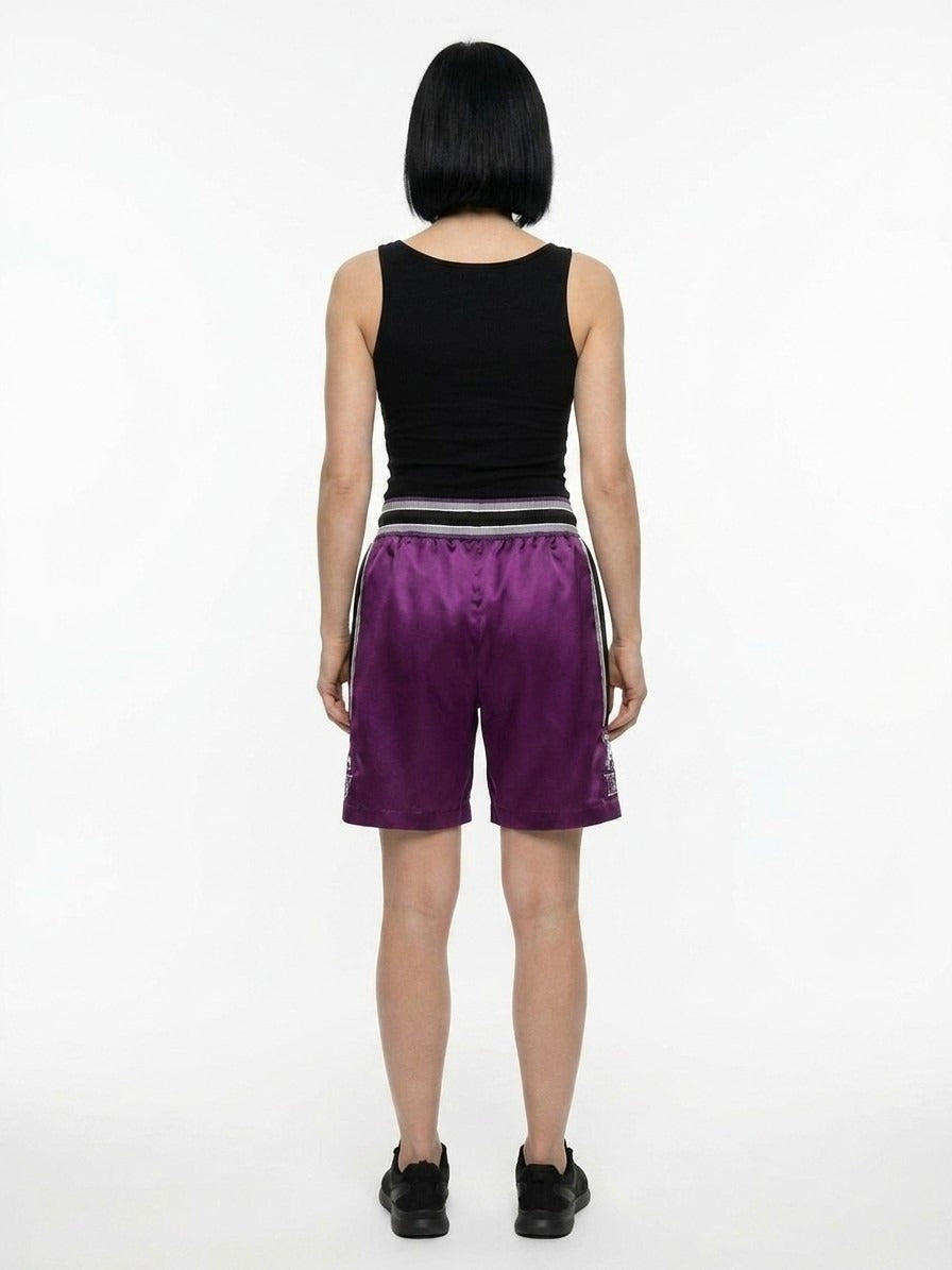 Dolce & Gabbana Lila Polyester-Bermudashorts