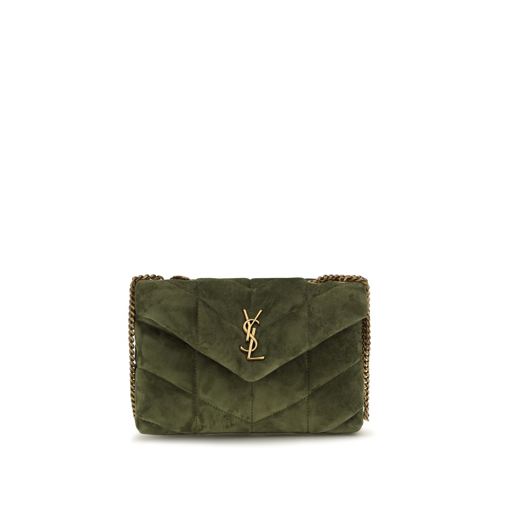 Saint Laurent Zweifarbige Kalbsleder Bos Taurus Geldbörse
