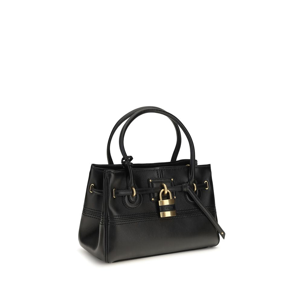 Chloé Schwarze Schultertasche aus Büffelleder