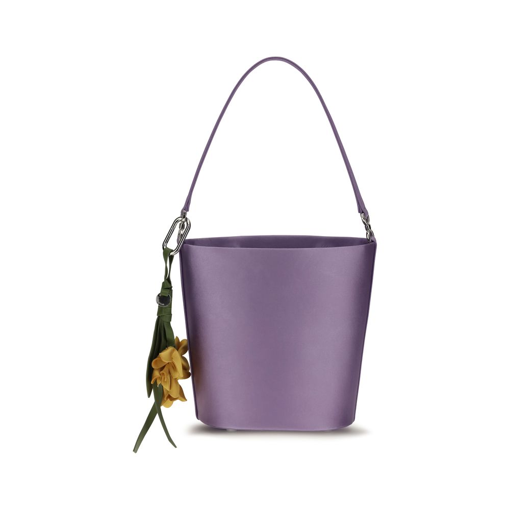 Self-Portrait Violette Bucket Bag aus Polyester
