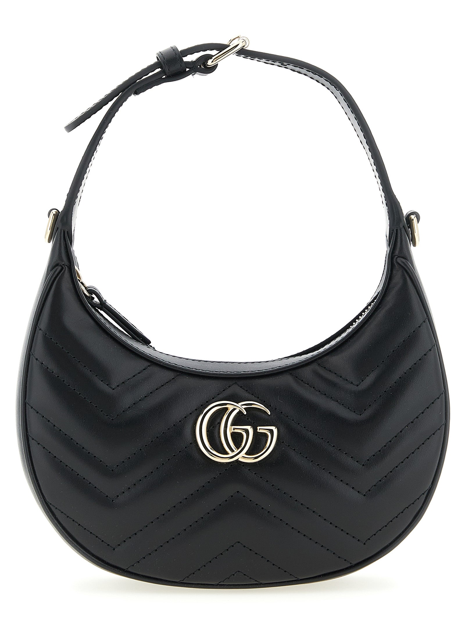 Gucci Schwarze Kalbsleder-Schultertasche