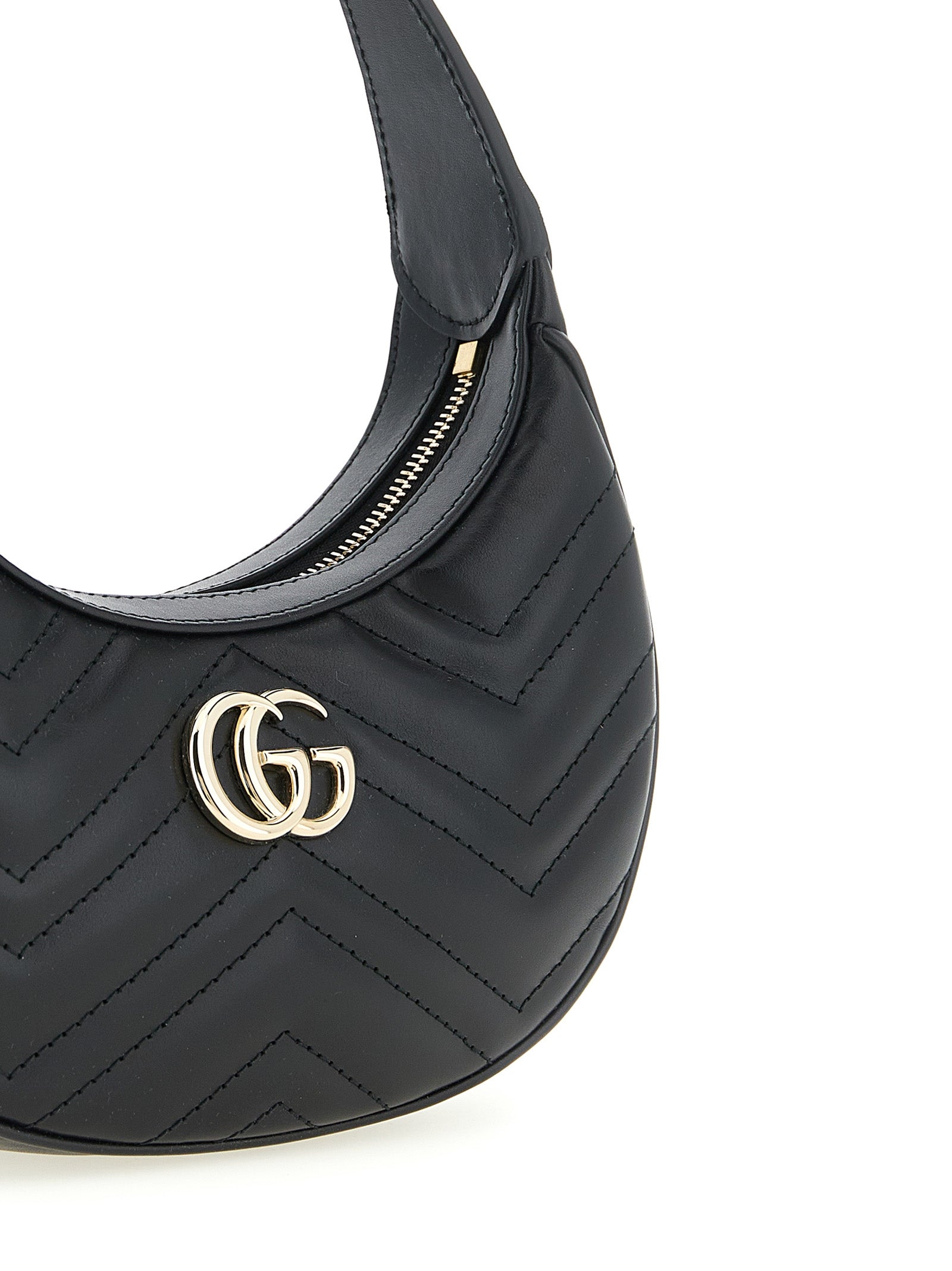 Gucci Schwarze Kalbsleder-Schultertasche