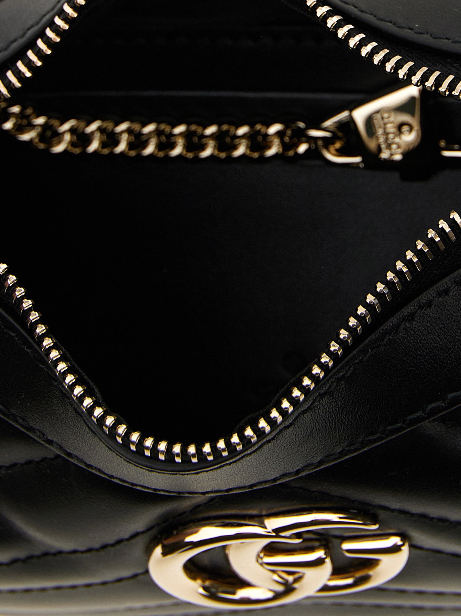 Gucci Schwarze Kalbsleder-Schultertasche