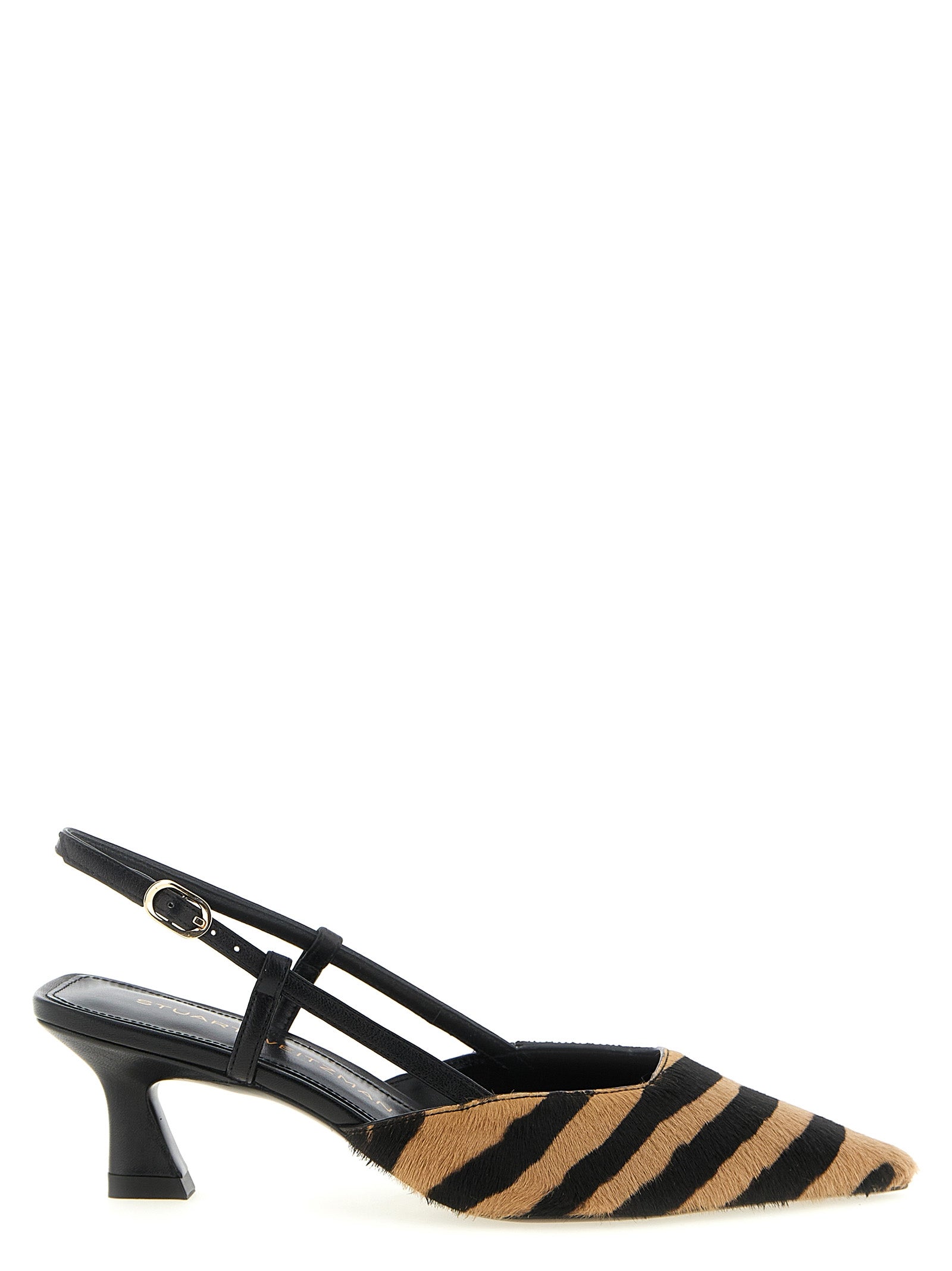 Stuart Weitzman Midi-Pumps aus mehrfarbigem Kalbsleder