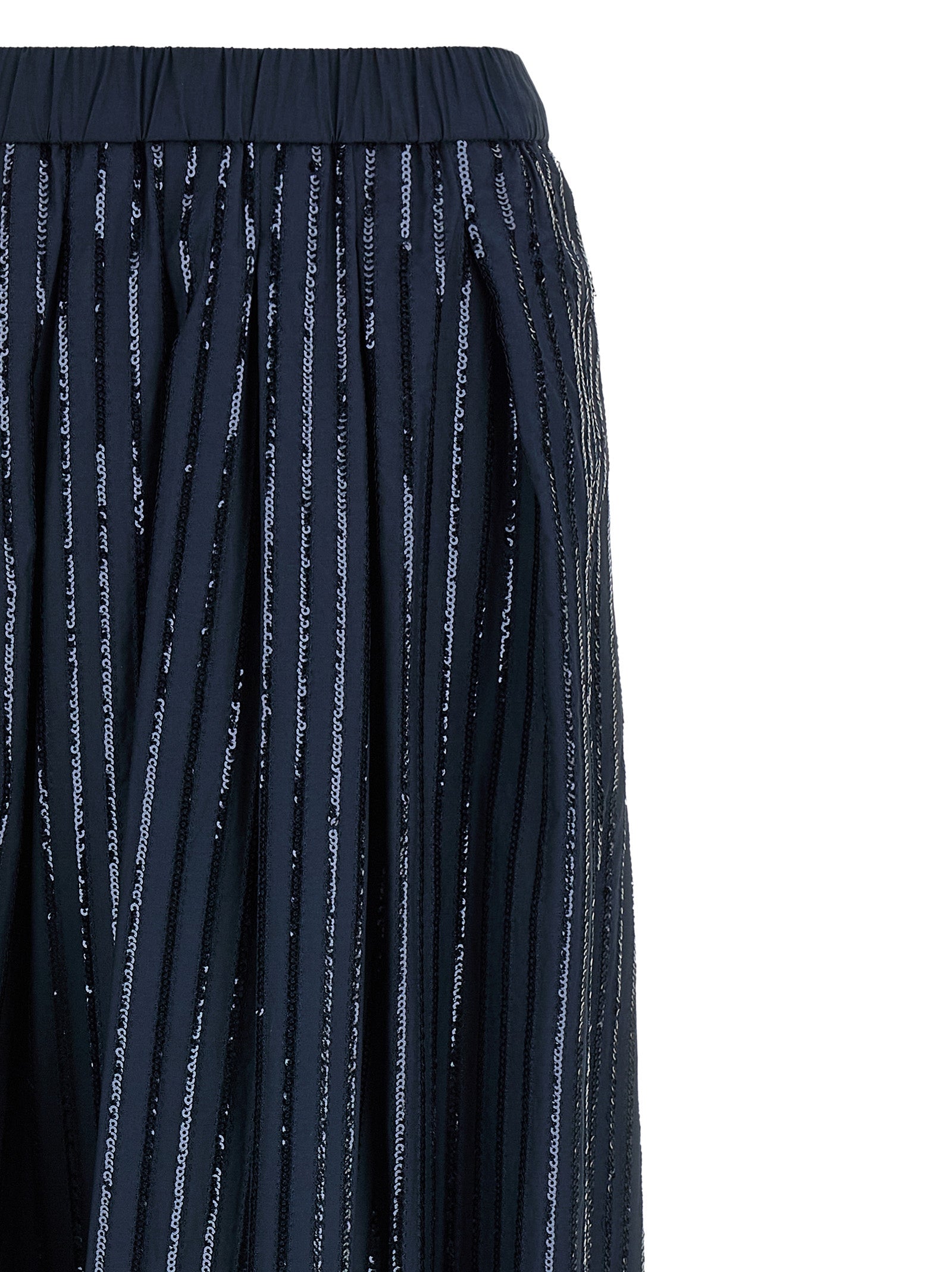 Max Mara Blaue Baumwoll-Minirock