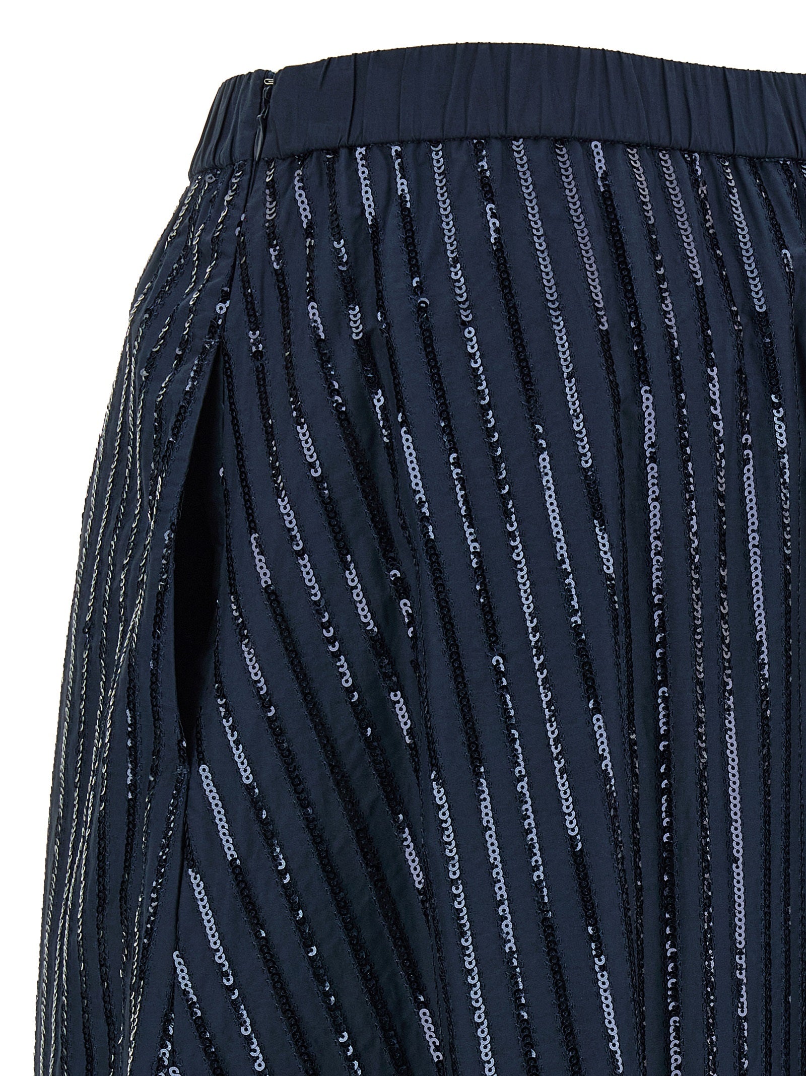 Max Mara Blaue Baumwoll-Minirock