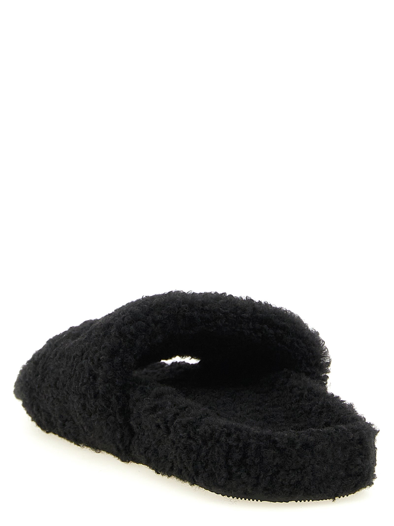 Balenciaga Schwarze Slides aus Polyester