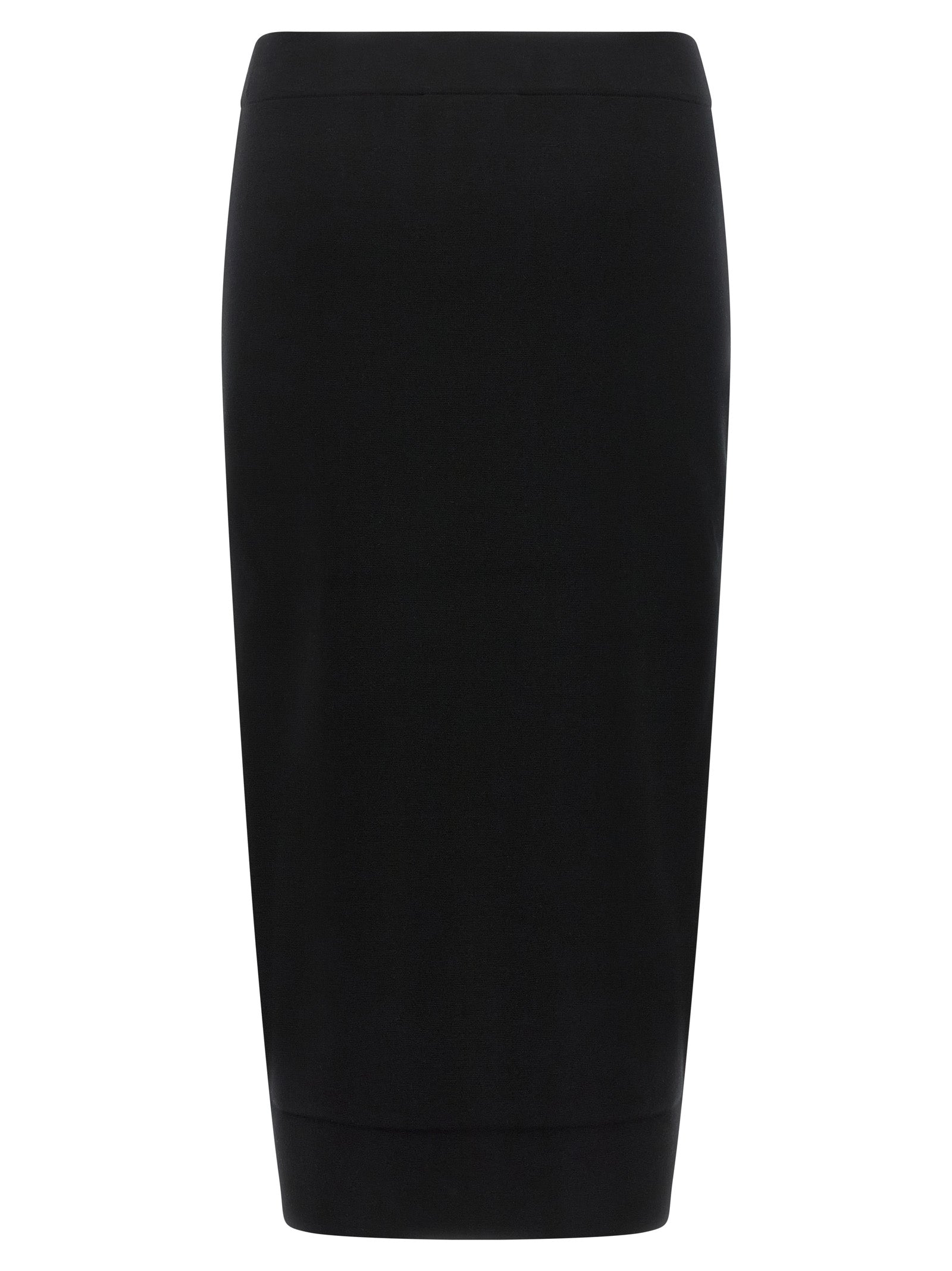 Max Mara Schwarzer Midi-Rock aus Viskose