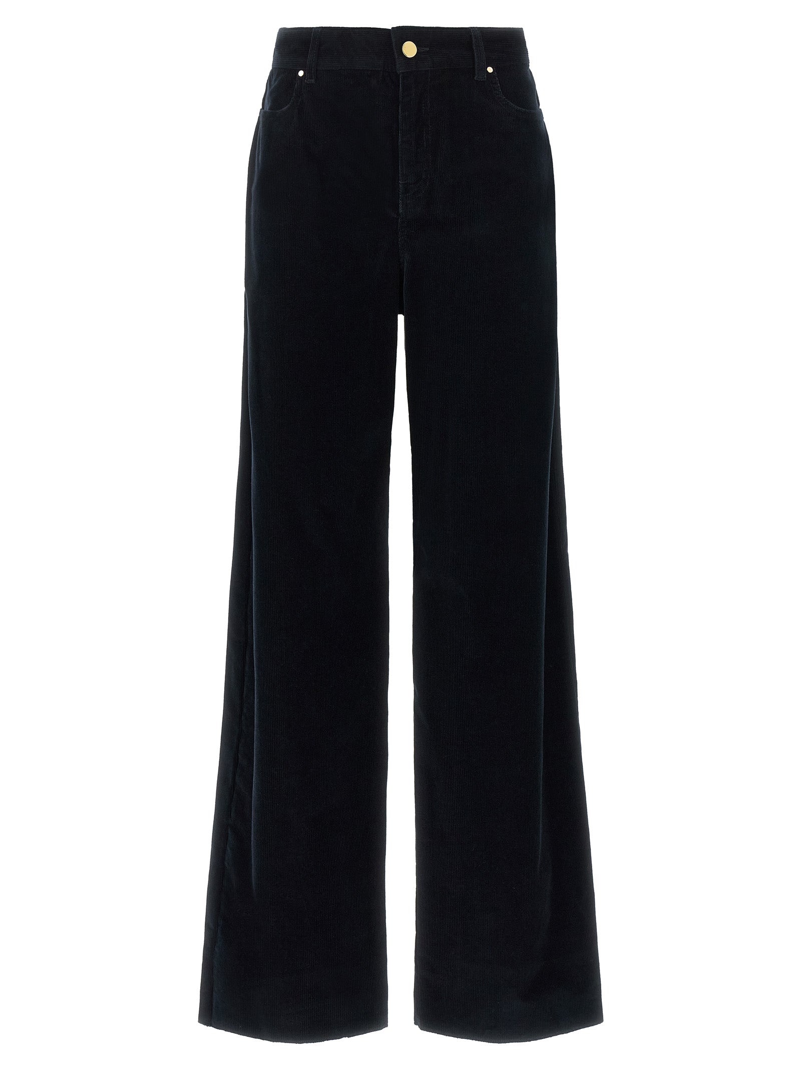Max Mara Blaue Baumwoll-Freizeithose