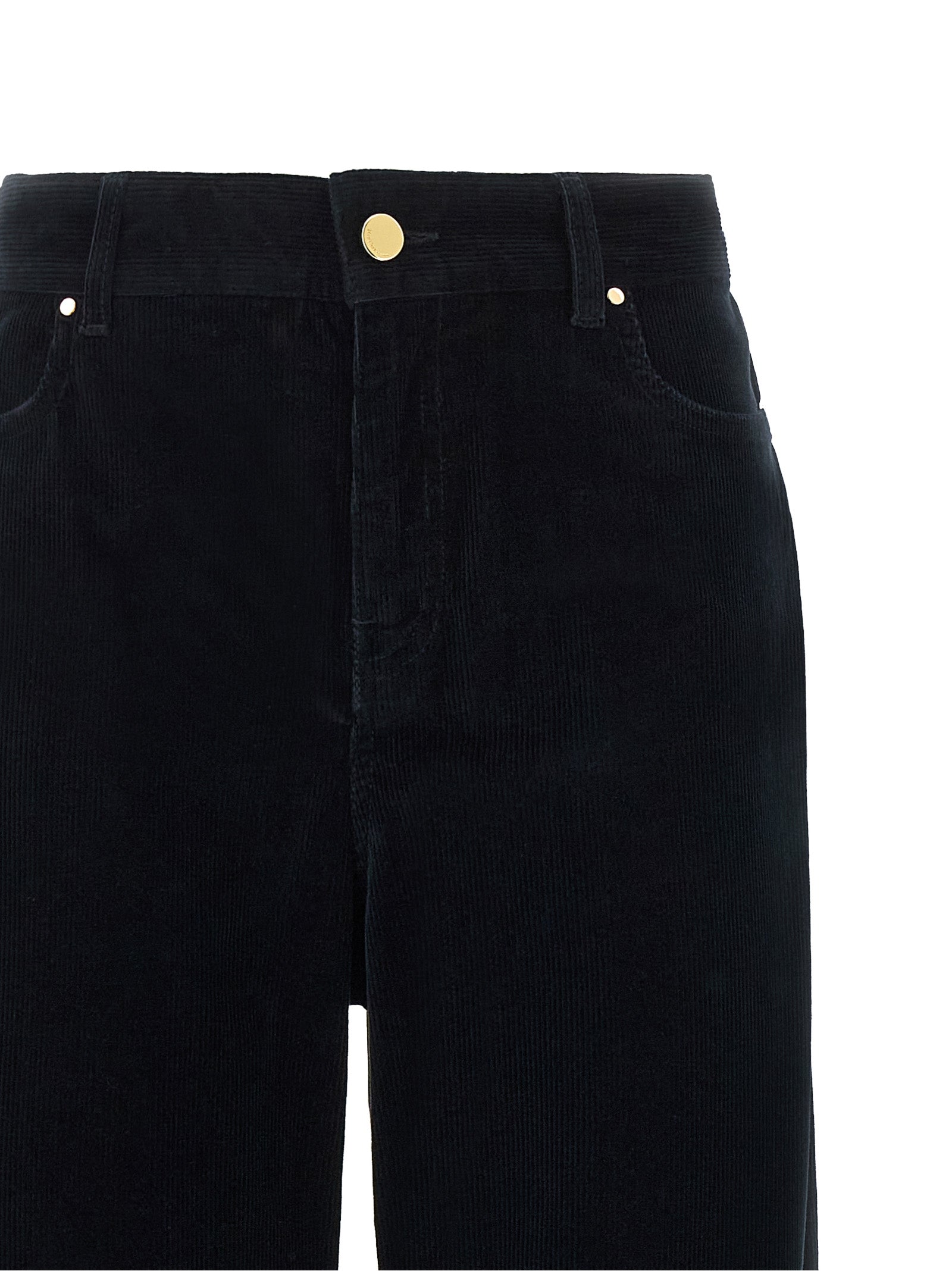 Max Mara Blaue Baumwoll-Freizeithose