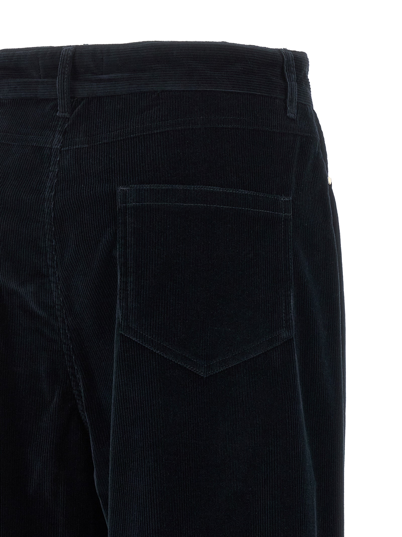 Max Mara Blaue Baumwoll-Freizeithose
