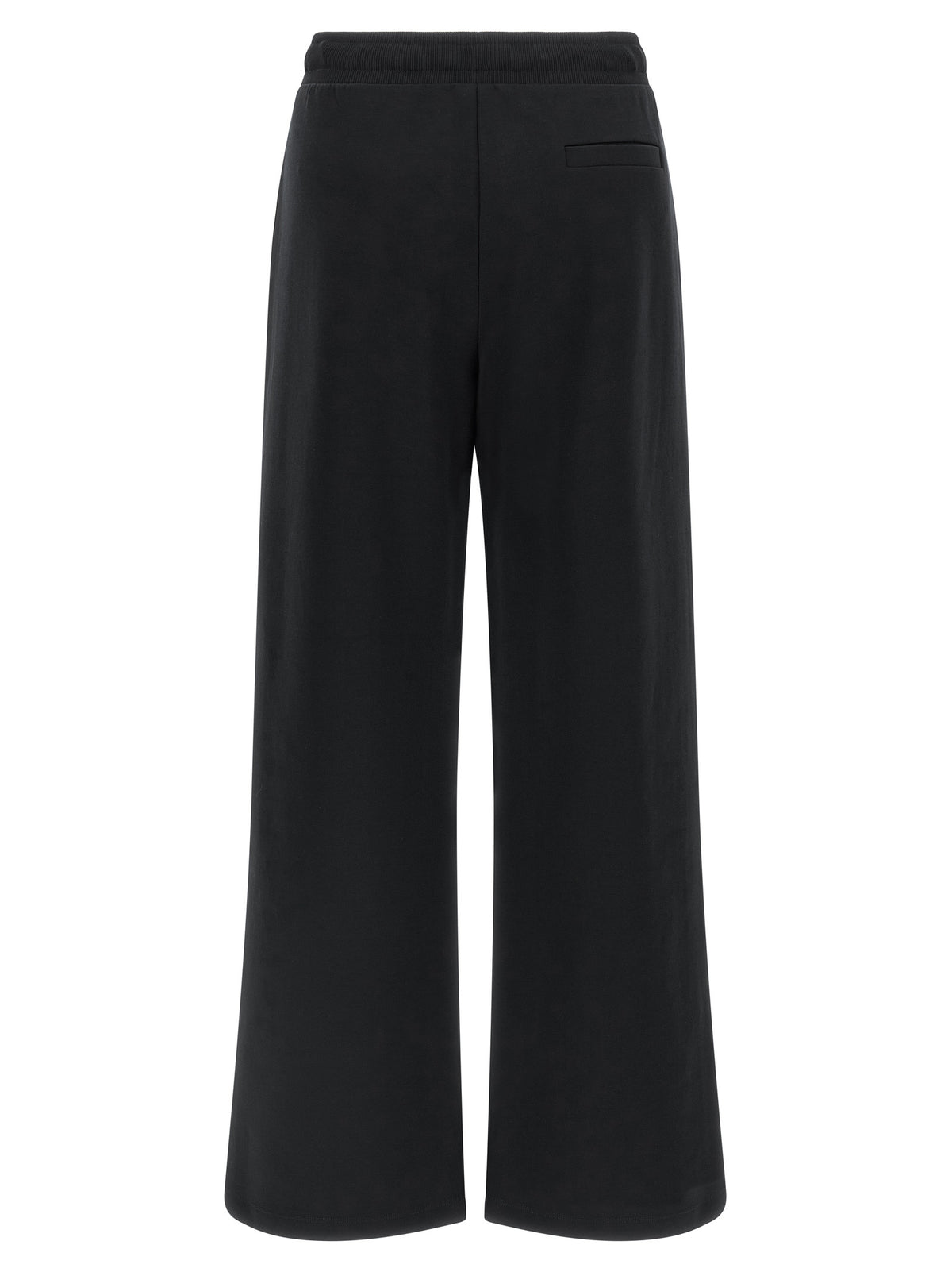 'S Max Mara Schwarze Baumwoll-Freizeithose