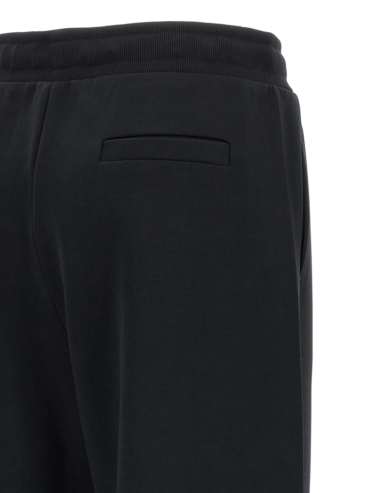 'S Max Mara Schwarze Baumwoll-Freizeithose
