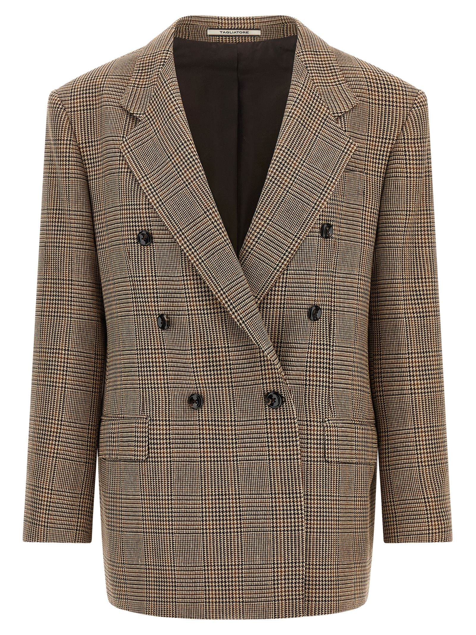Tagliatore Brauner Polyester-Blazer