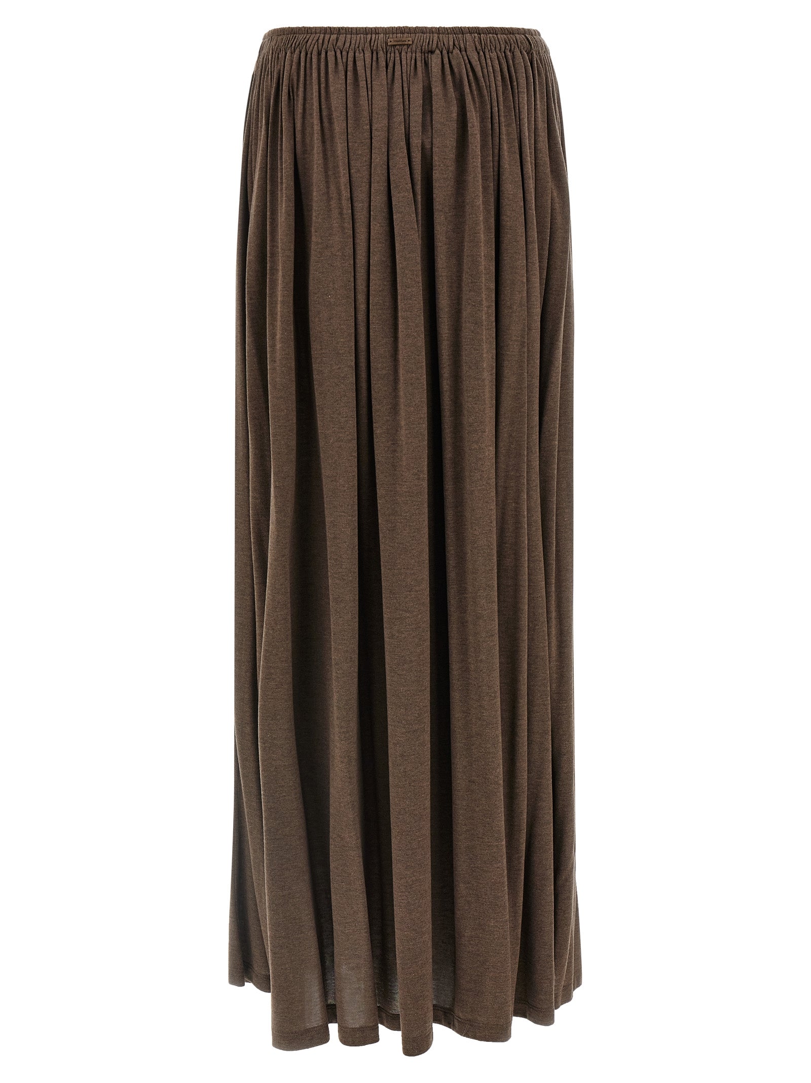 Max Mara Brauner Lyocell-Minirock