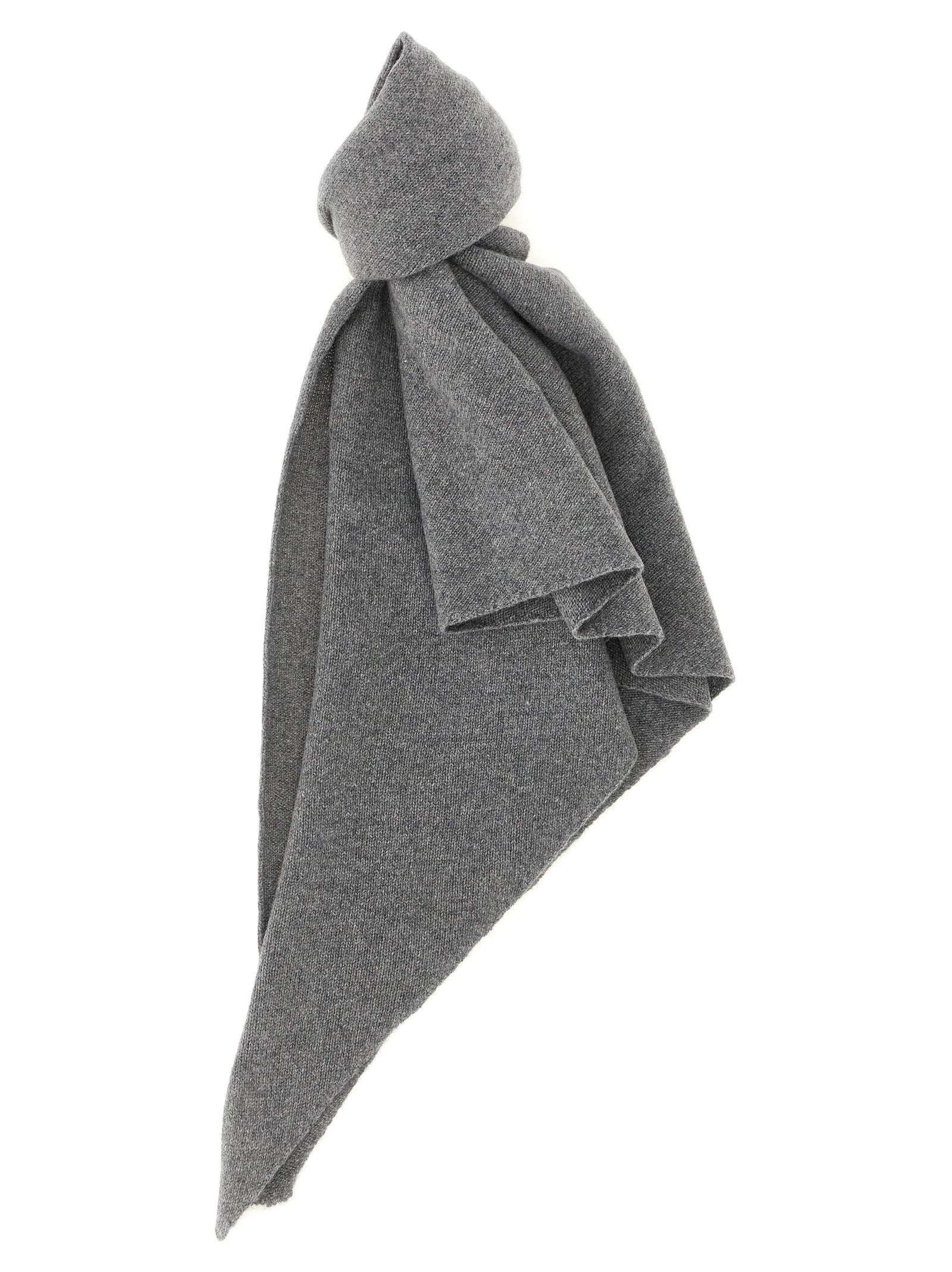 NUDE Graue Kaschmir-Accessoires