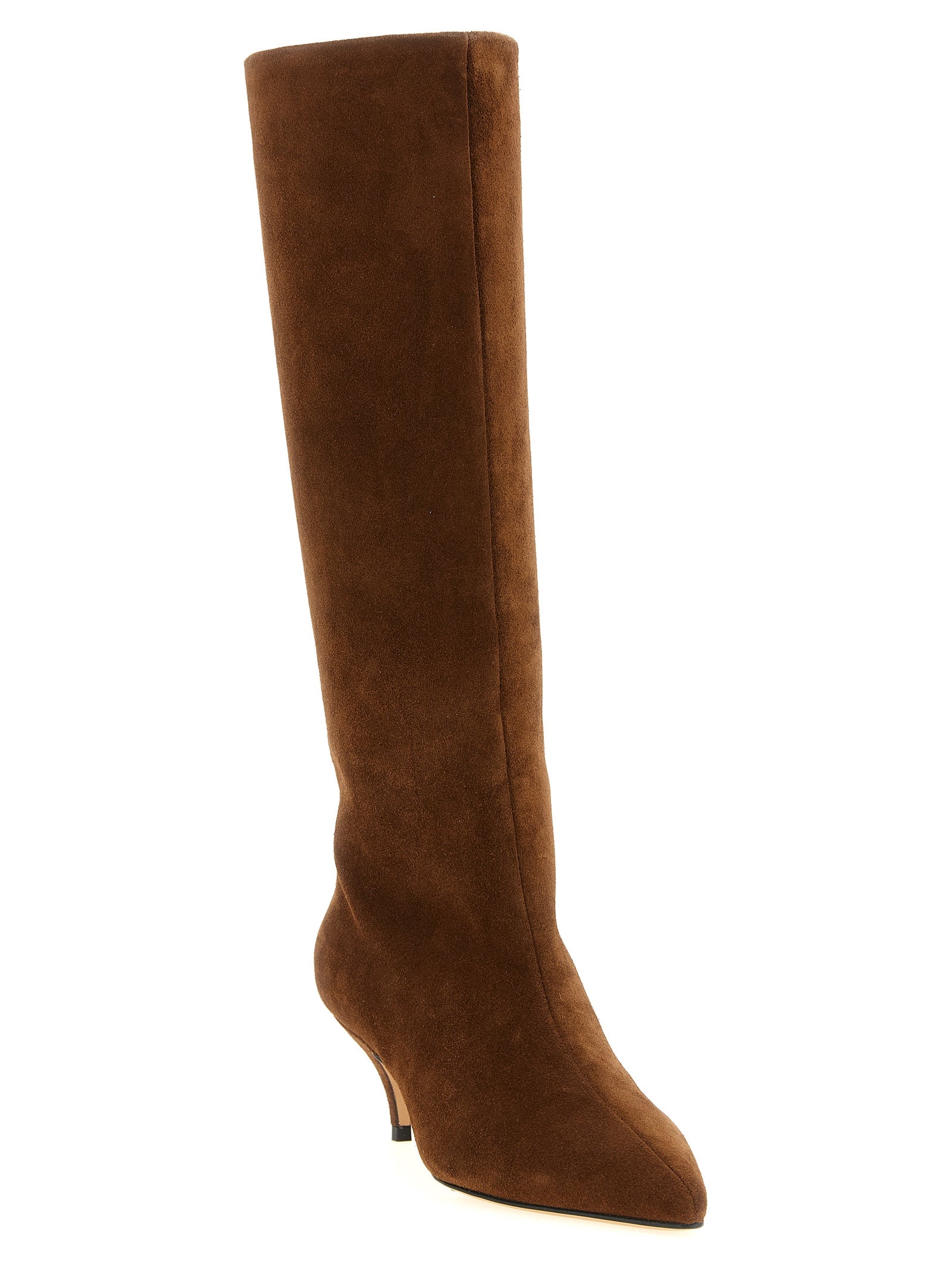 Fabiana Filippi Braune Wildleder-Overknees