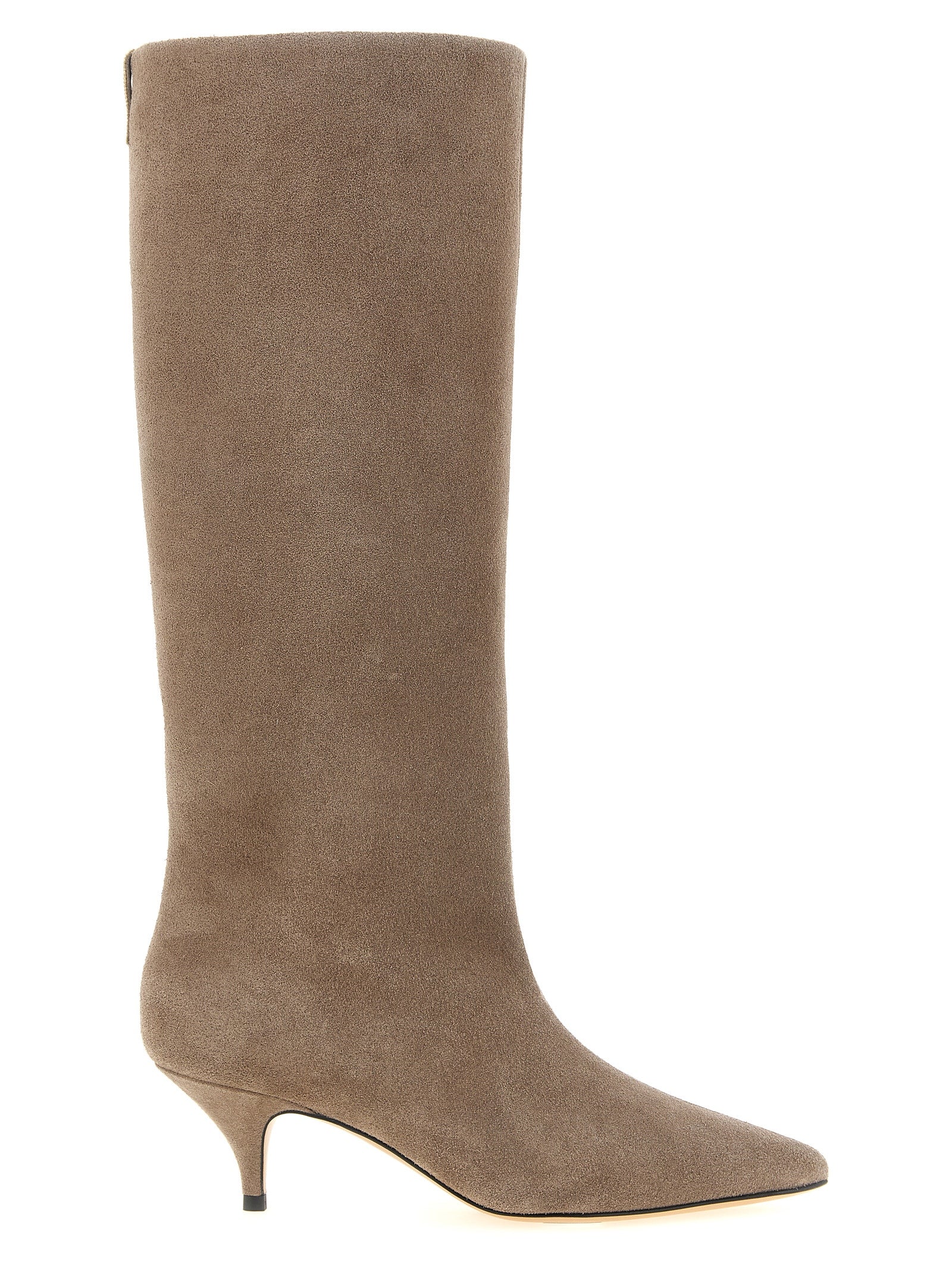 Fabiana Filippi Beige Wildleder-Overknee-Stiefel
