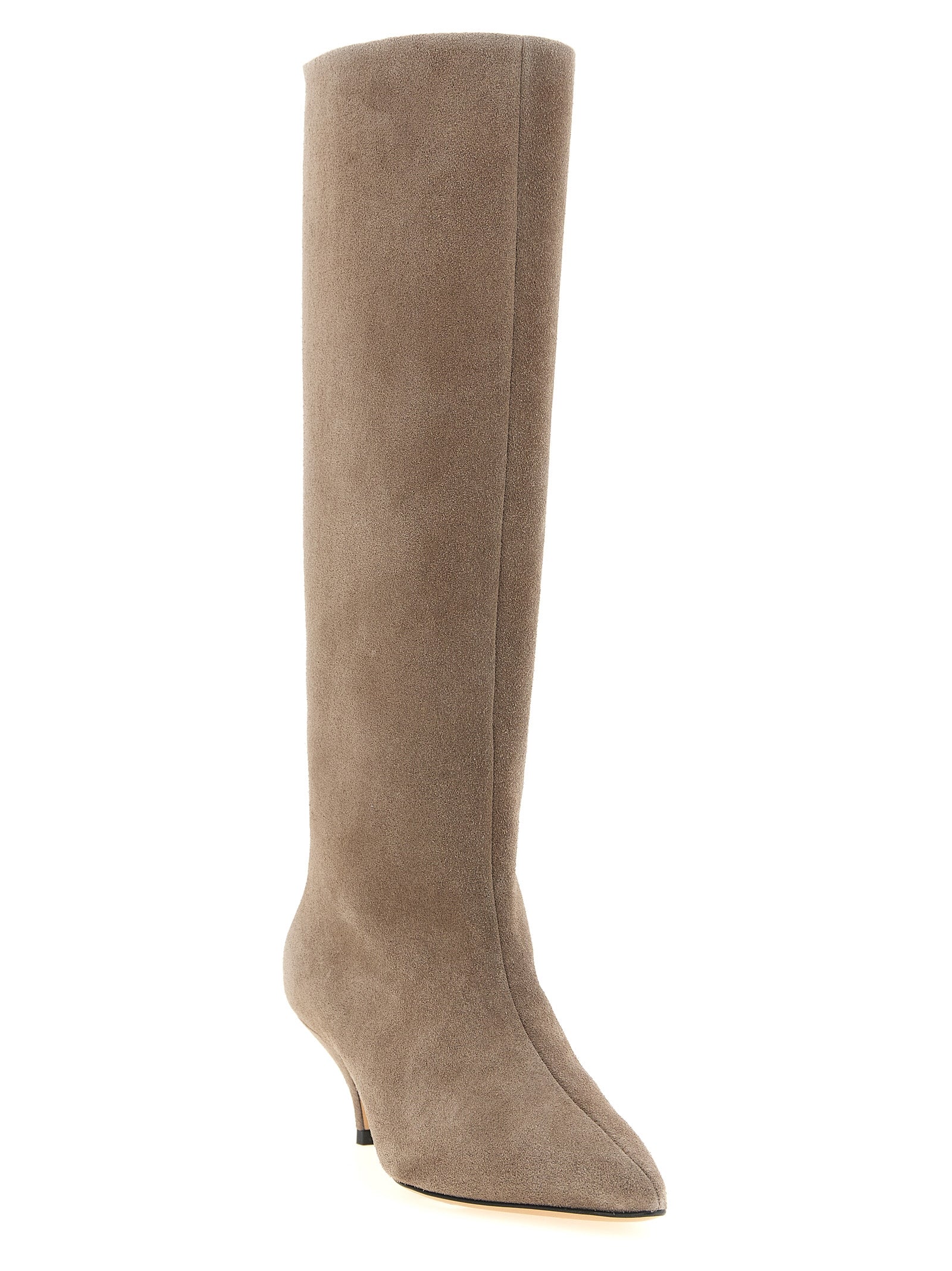 Fabiana Filippi Beige Wildleder-Overknee-Stiefel