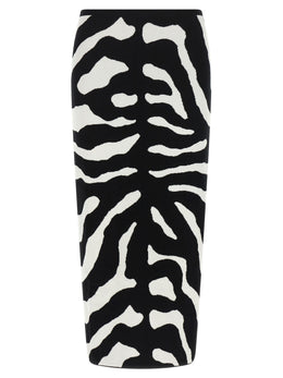 Moschino Zweifarbiger Midirock aus Viskose