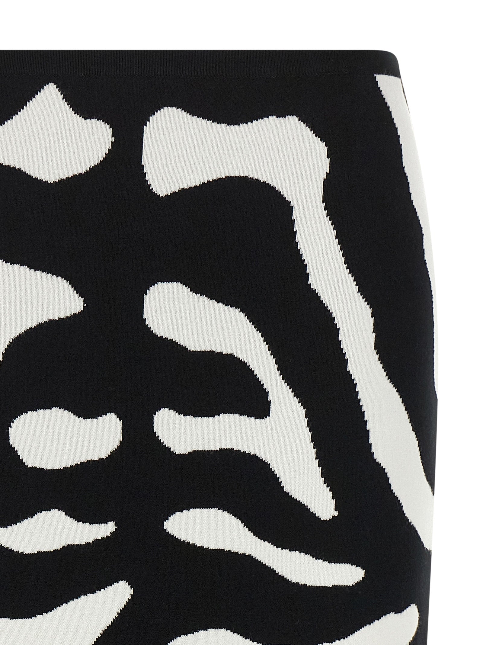 Moschino Zweifarbiger Midirock aus Viskose