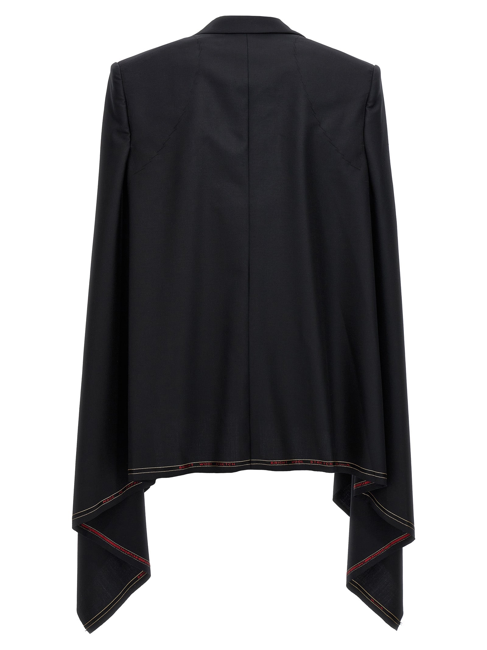 Junya Watanabe Schwarzer Wollmantel