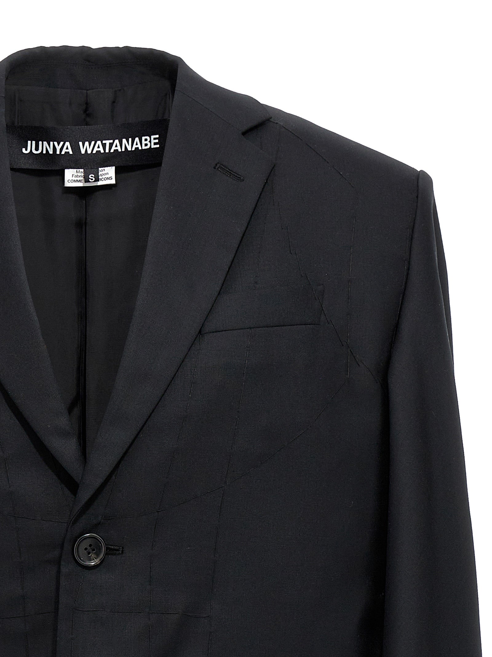 Junya Watanabe Schwarzer Wollmantel