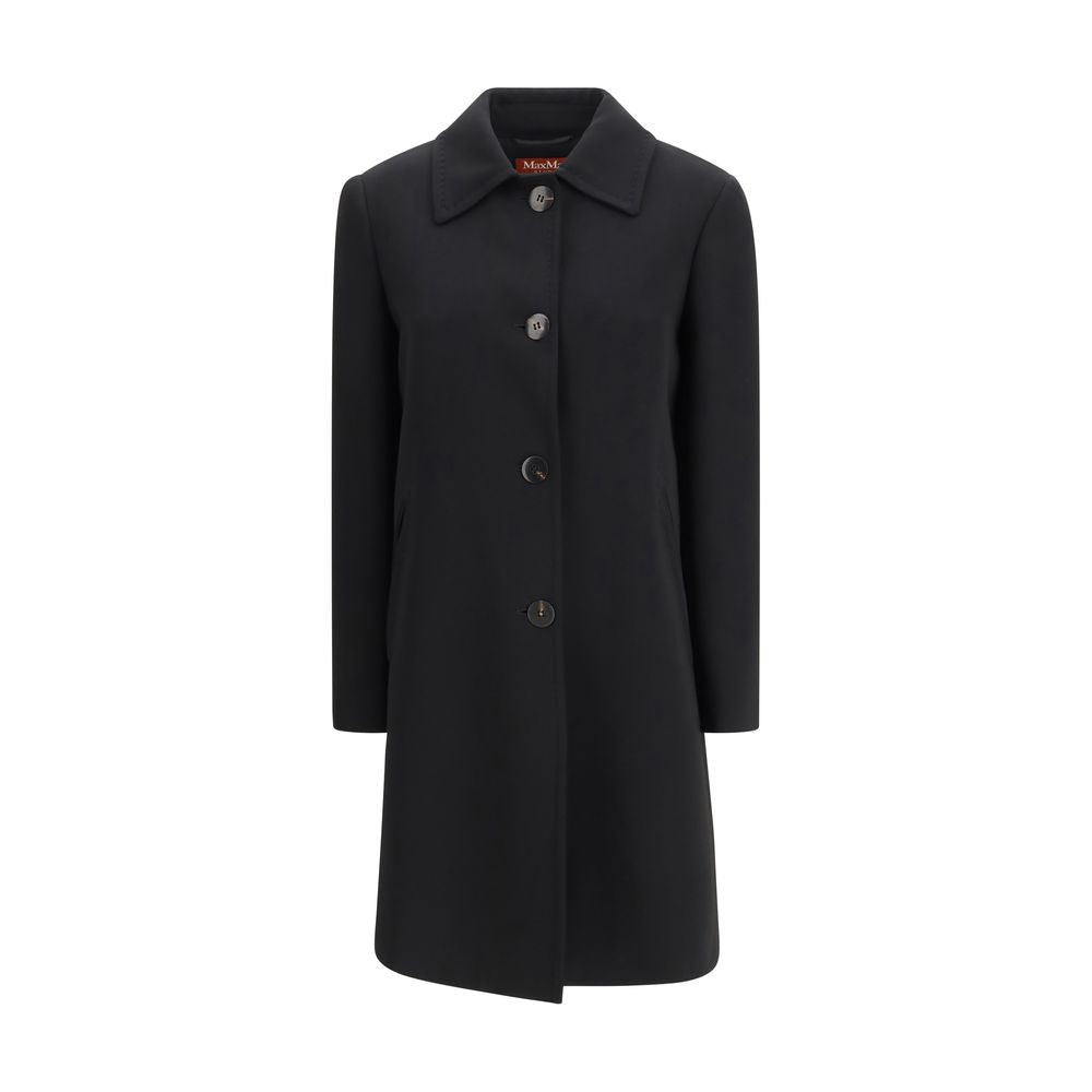 Max Mara Schwarzer Triacetat-Mantel