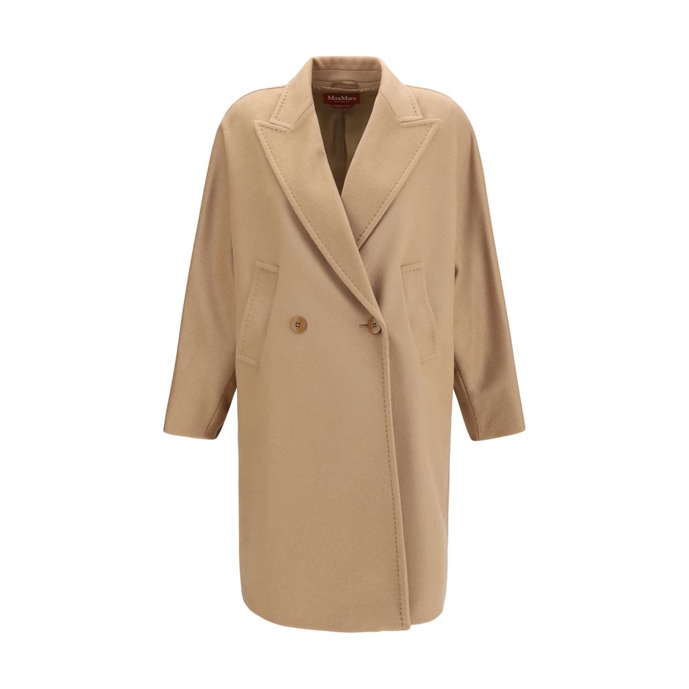 Max Mara Beige Wollmantel Oves Aries