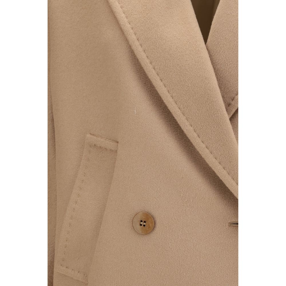 Max Mara Beige Wollmantel Oves Aries