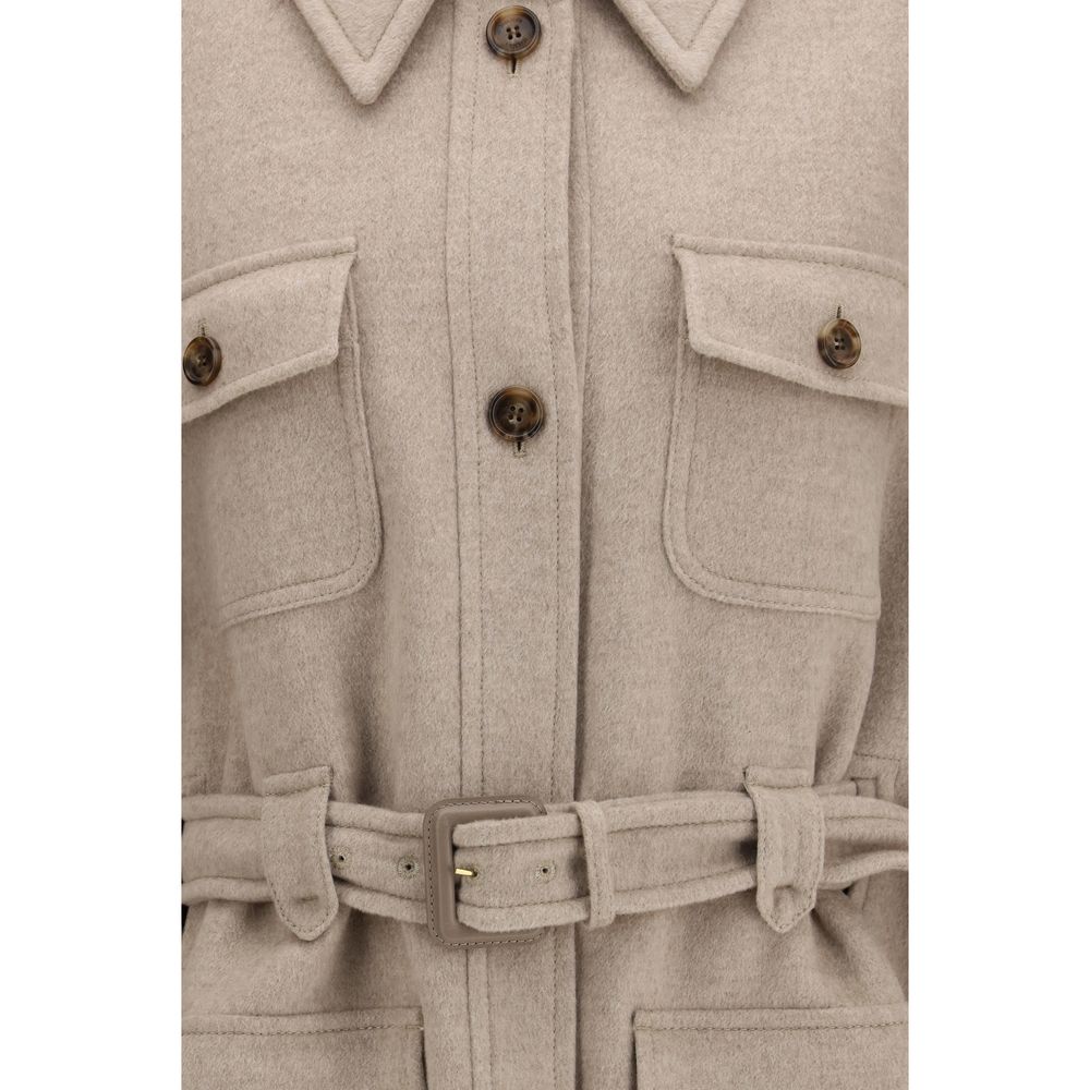 Max Mara Beiger Kaschmir-Mantel