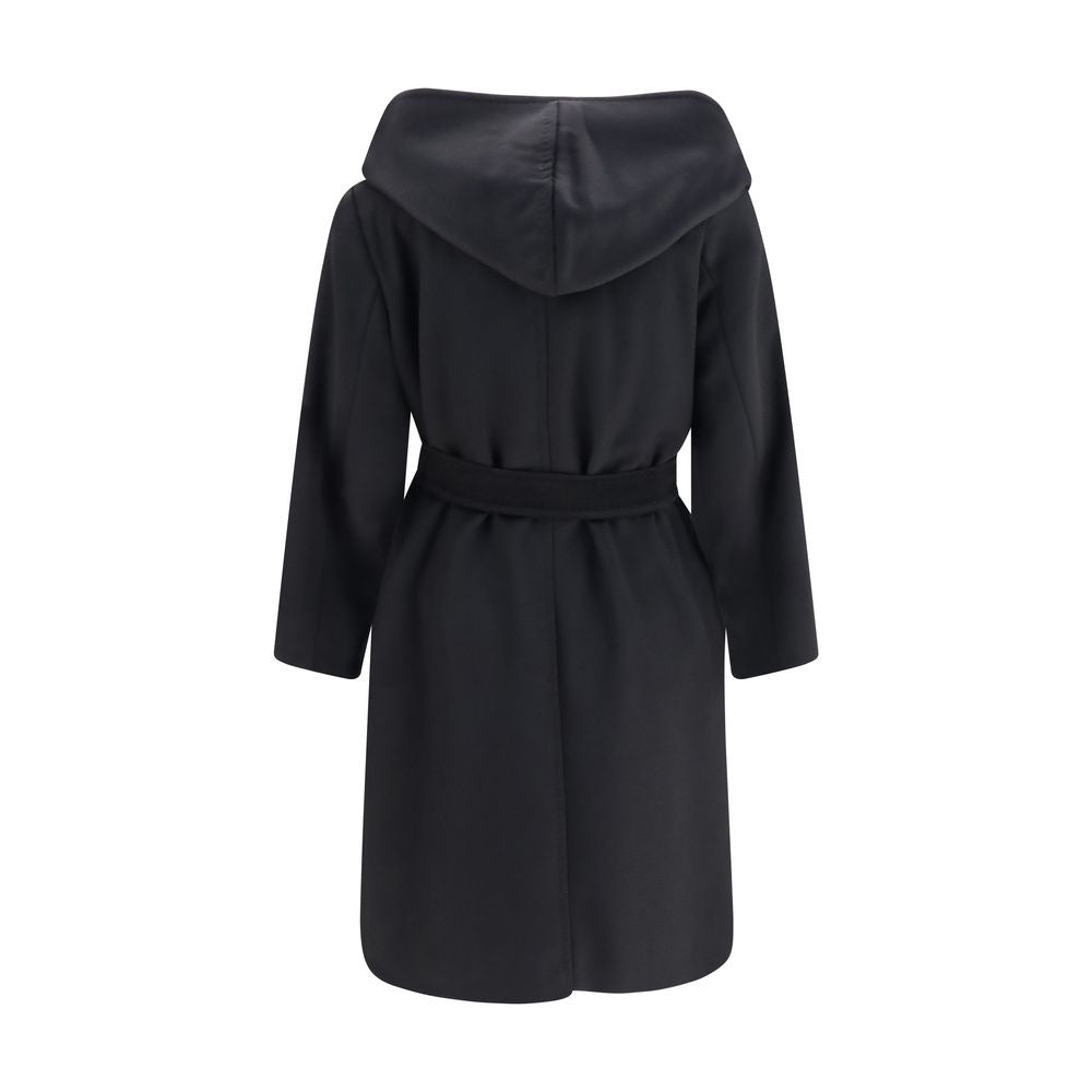 Max Mara Schwarzer Wollmantel Oves Aries