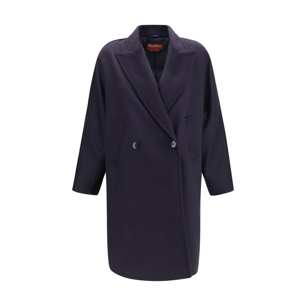 Max Mara Blauer Wollmantel Oves Aries