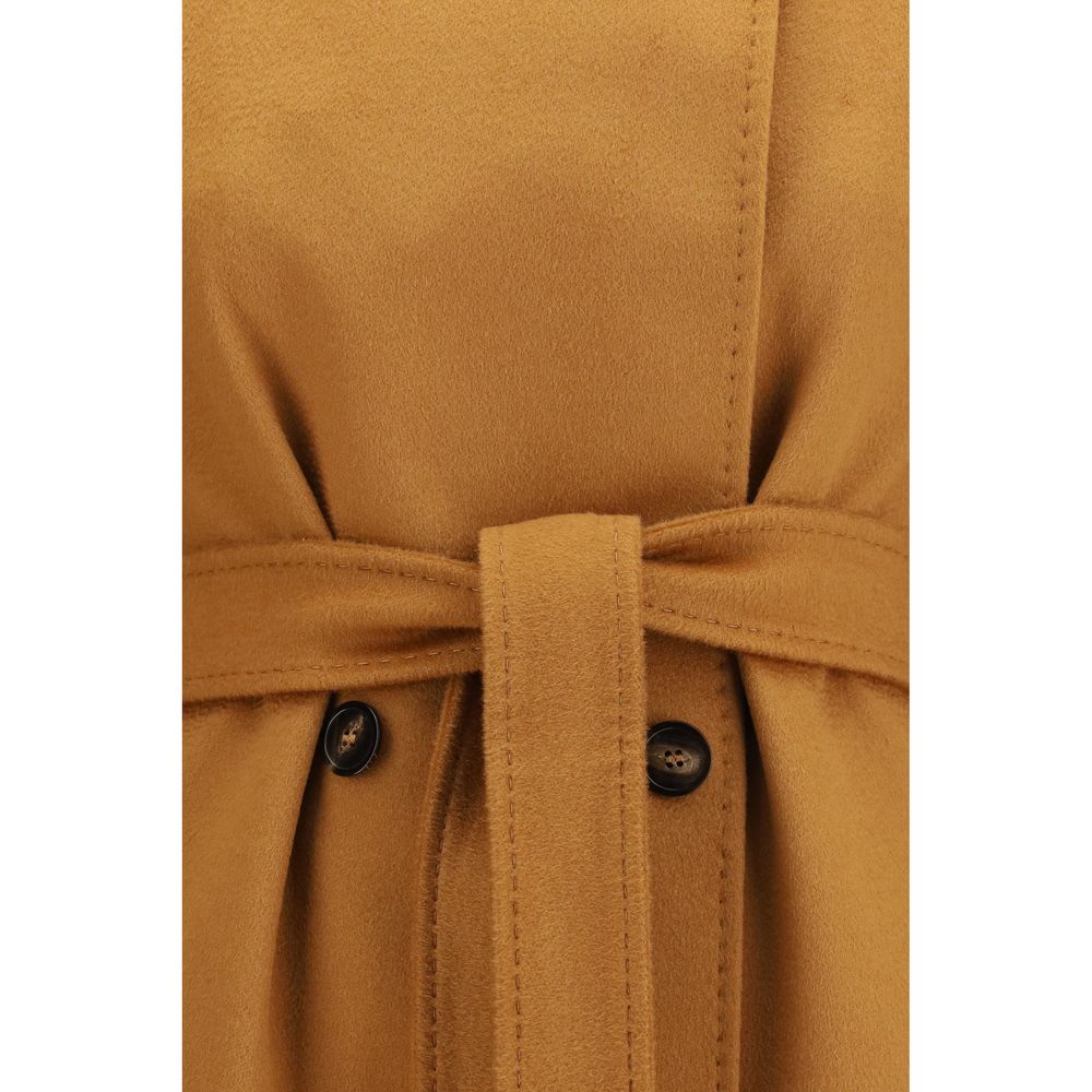 Max Mara Beige Wollmantel Oves Aries