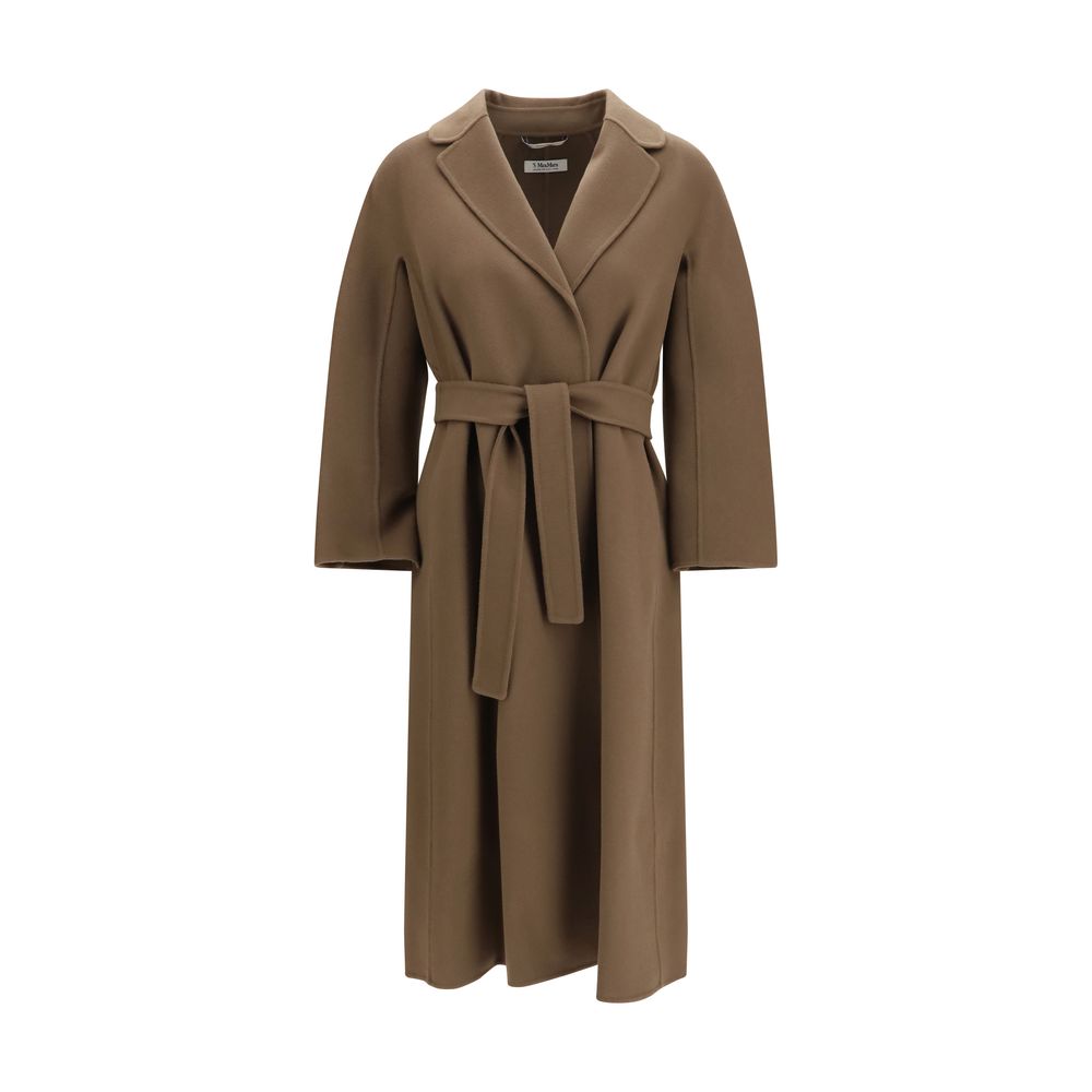 'S Max Mara Brauner Wollmantel Oves Aries