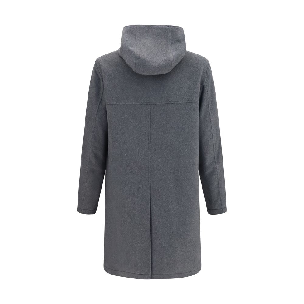 Lardini Grauer Wollmantel Oves Aries