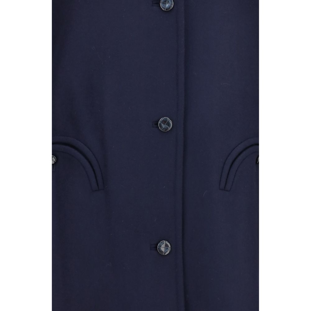Blazé Milano Blauer Wollmantel Oves Aries