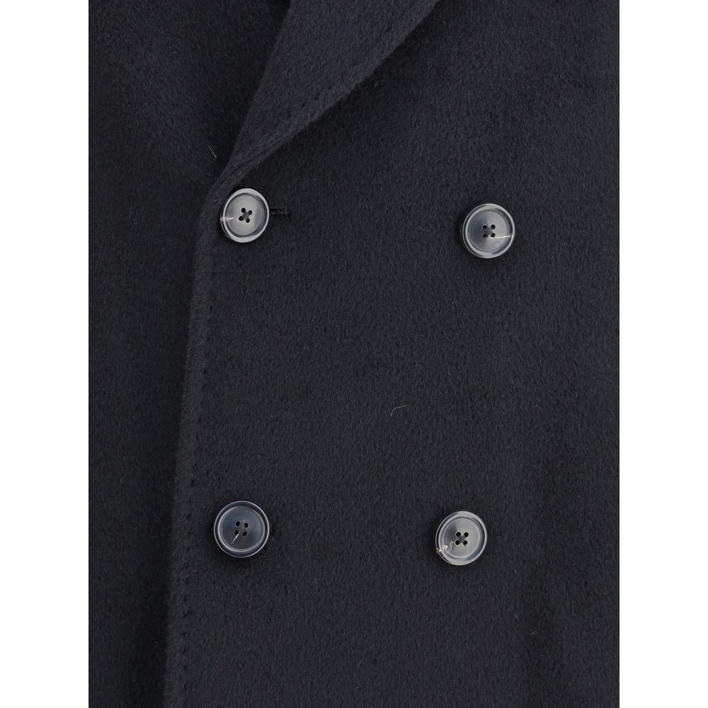 Our Legacy Schwarzer Mohair-Mantel