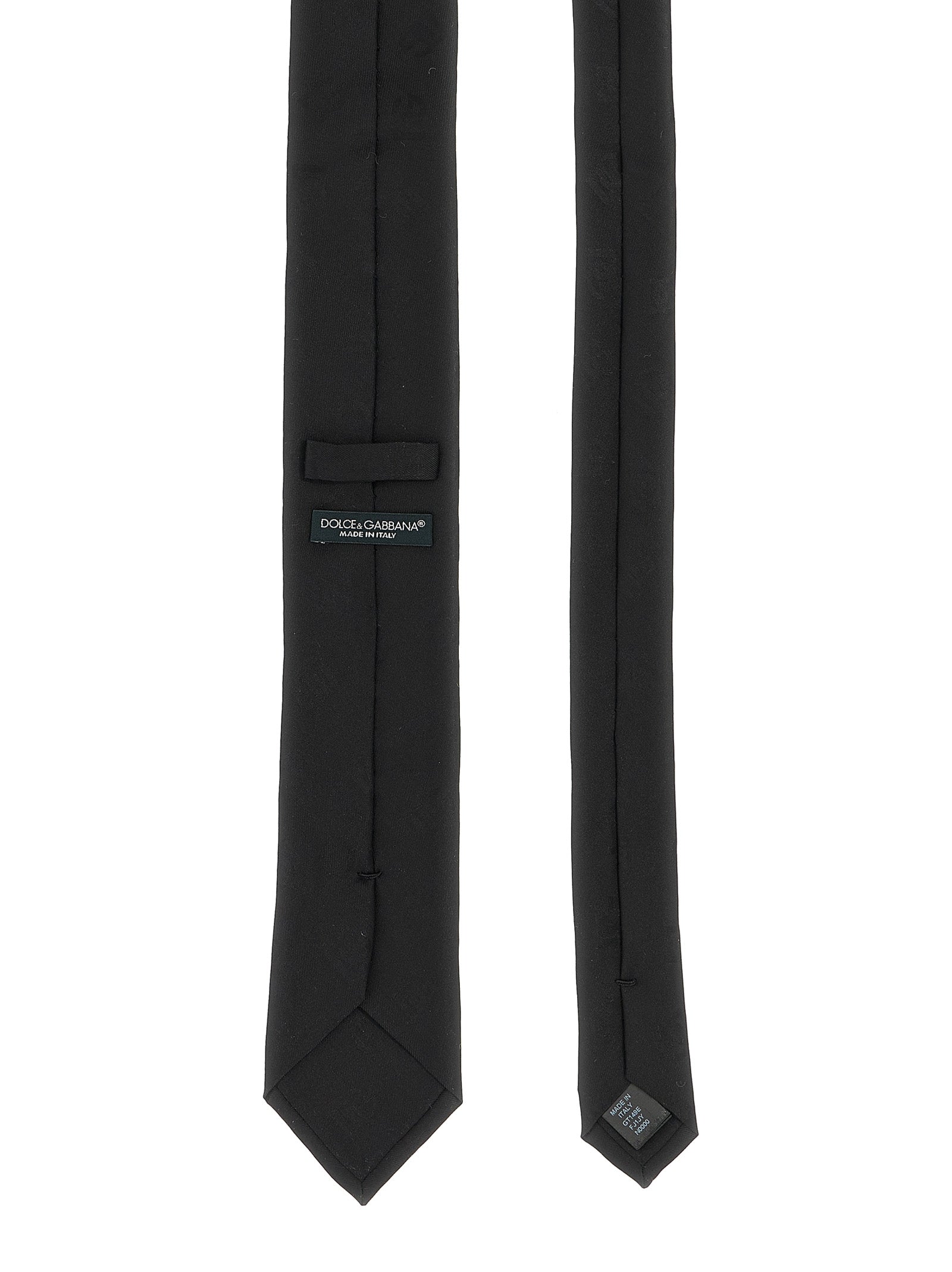 Dolce & Gabbana Schwarze Seidenkrawatte