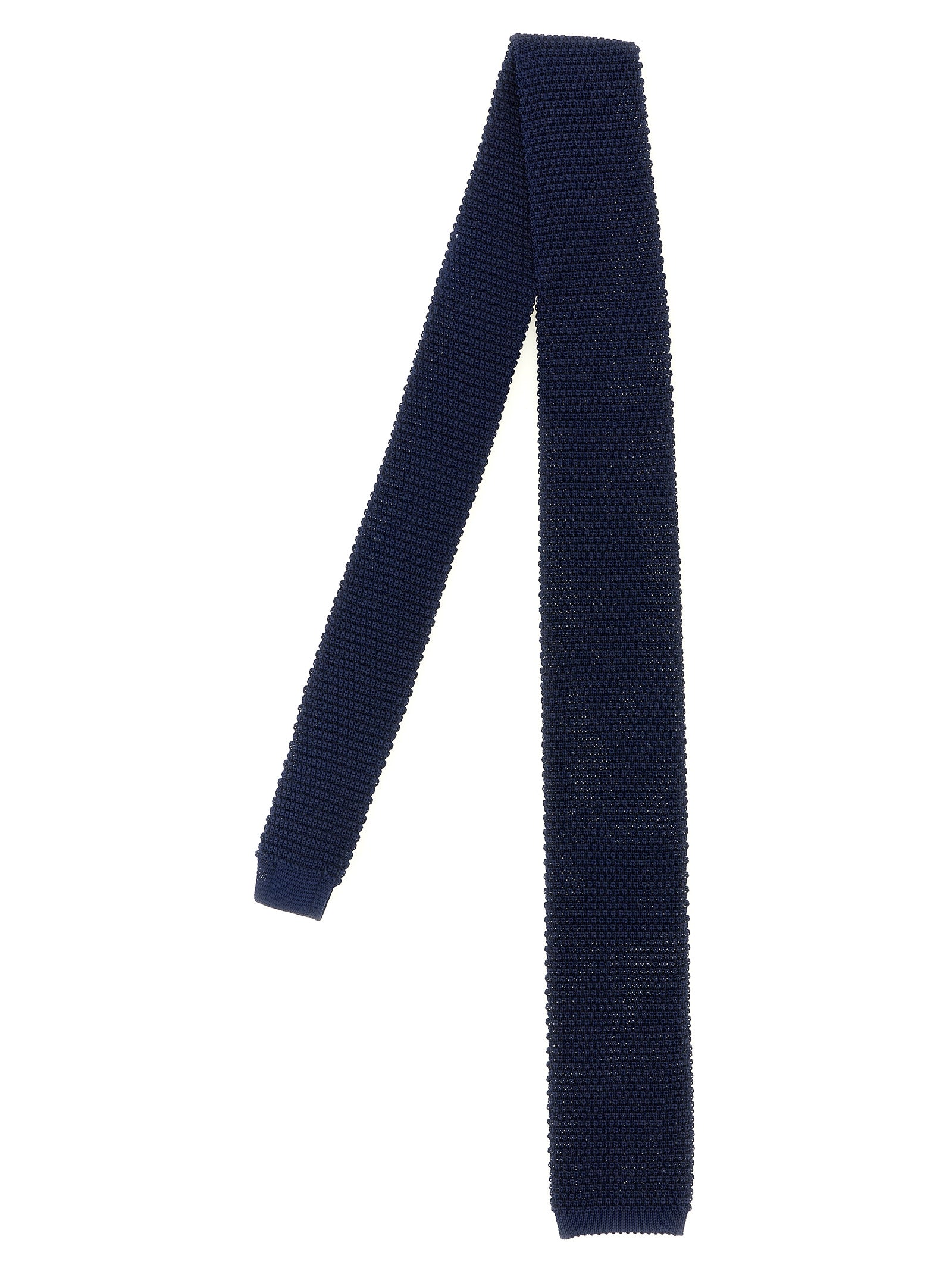 Brunello Cucinelli Blaue Seidenkrawatte