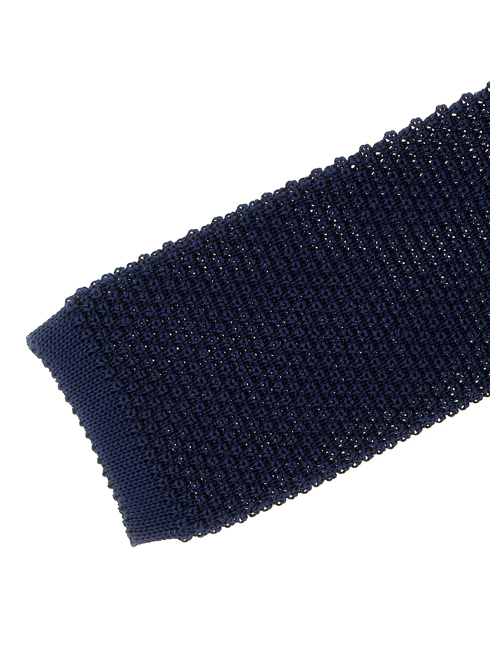Brunello Cucinelli Blaue Seidenkrawatte