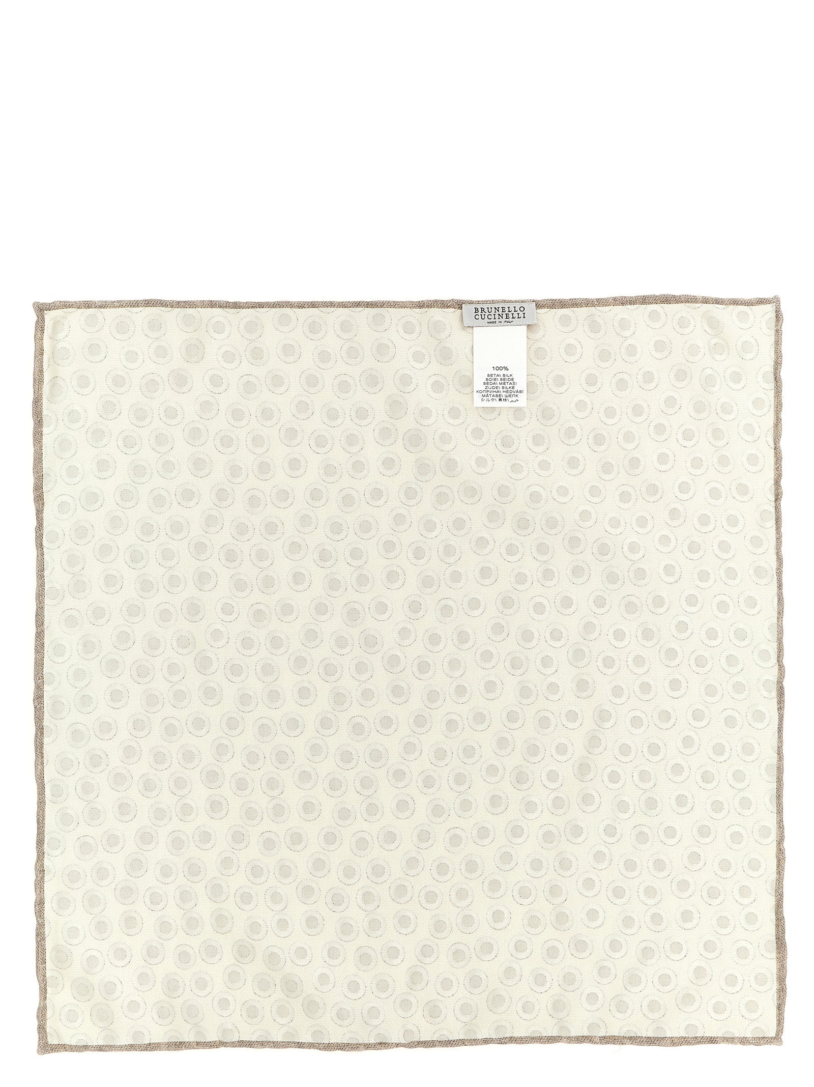 Brunello Cucinelli Beige Seidenschal