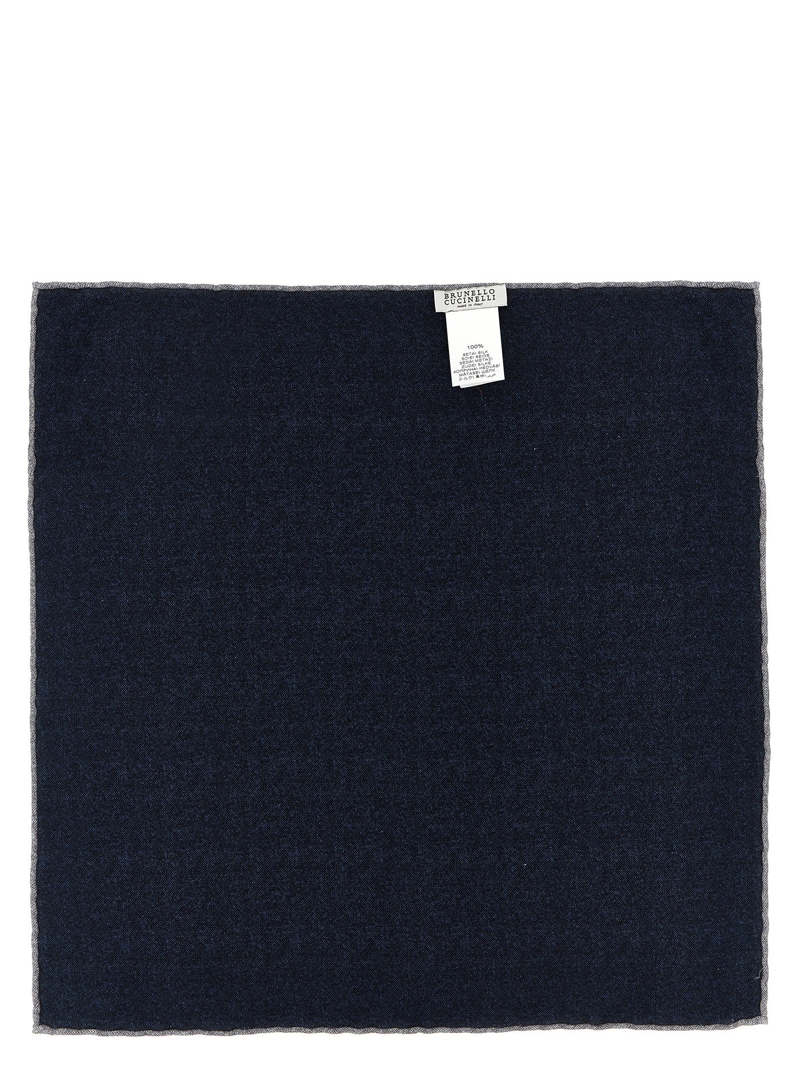 Brunello Cucinelli Blaue Seidenhandtasche