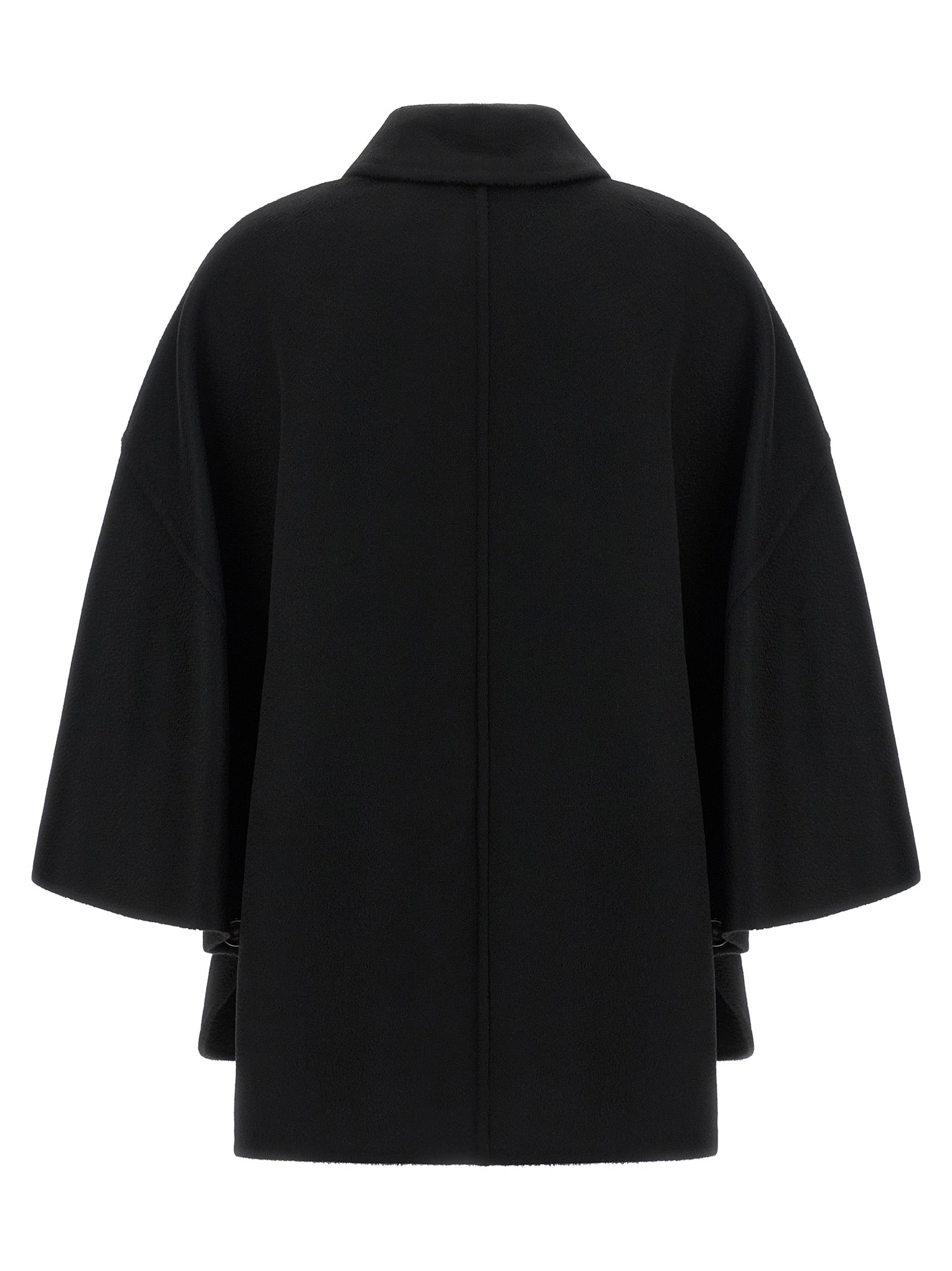 Max Mara Schwarzer Kaschmir-Mantel