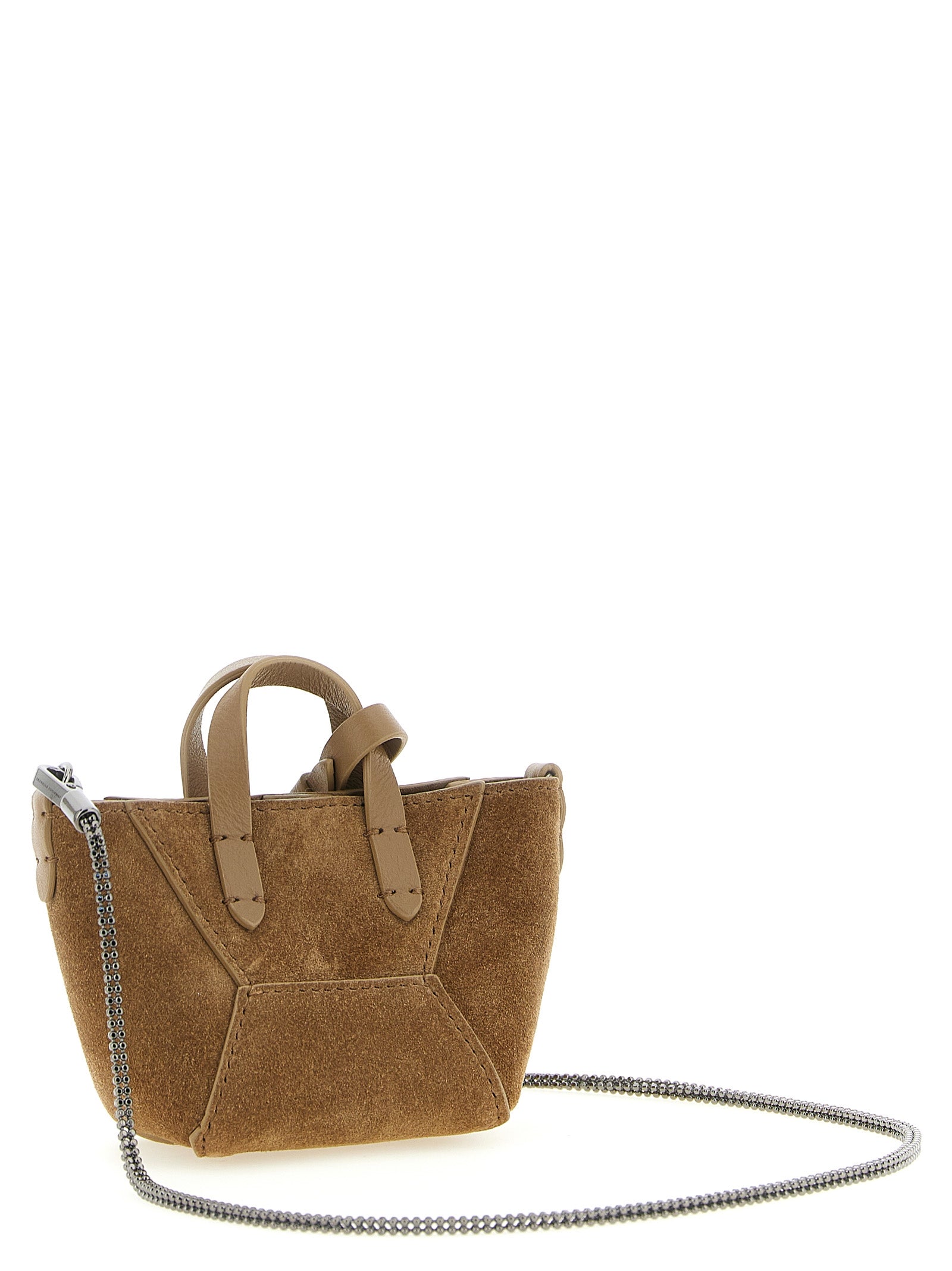 Brunello Cucinelli Accessoires aus braunem Kalbsleder