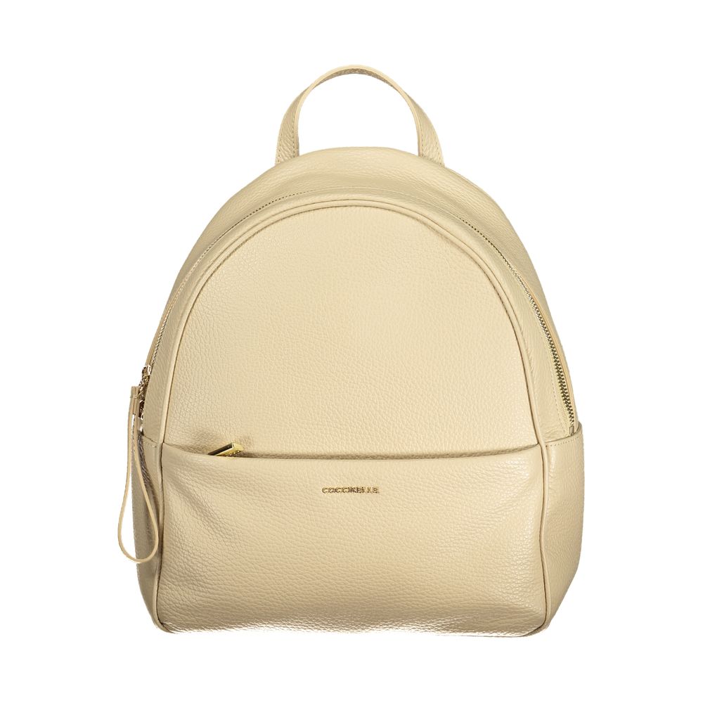 Coccinelle Beiger Lederrucksack für Damen