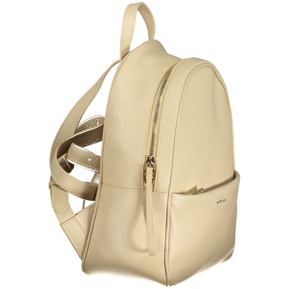 Coccinelle Beiger Lederrucksack für Damen