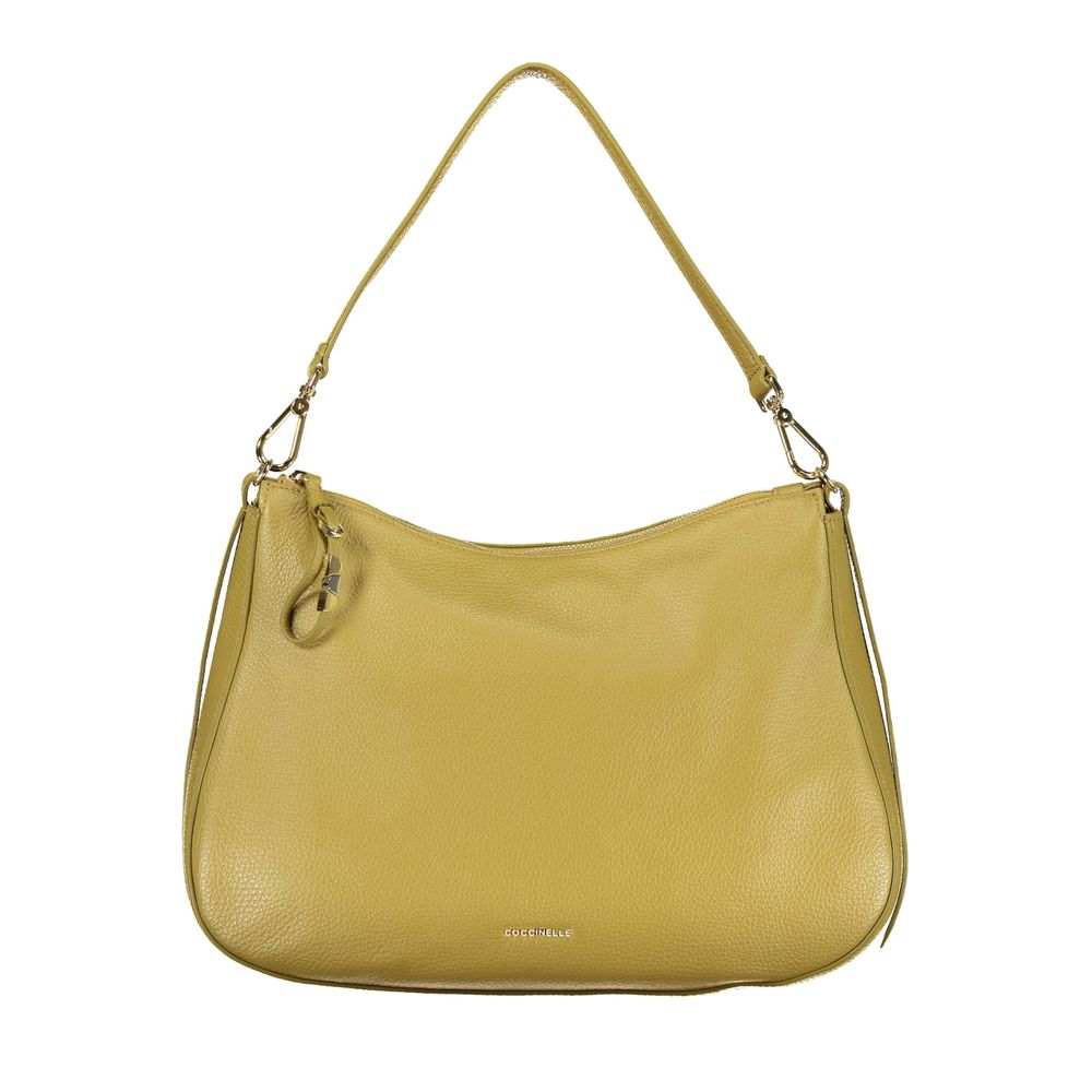 Coccinelle Verde Leder Damentasche mit verstellbarem Riemen