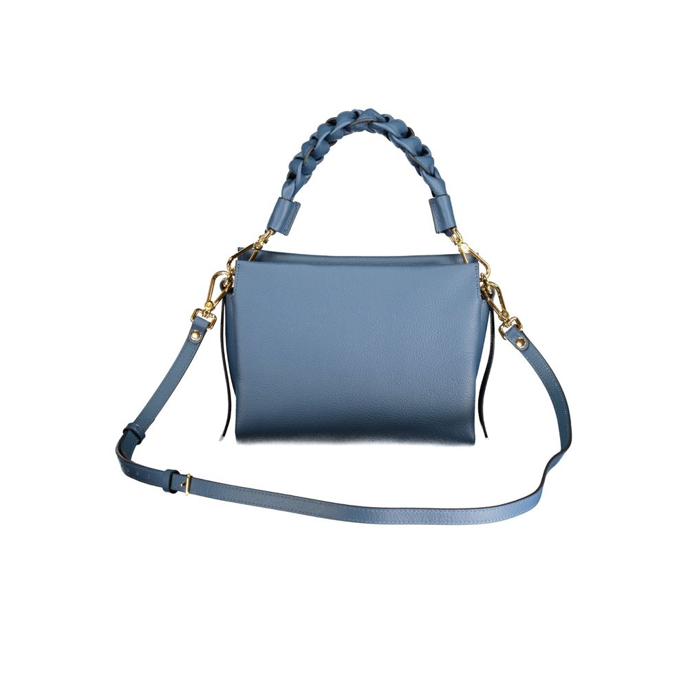 Coccinelle Clutch aus blauem Rindsleder