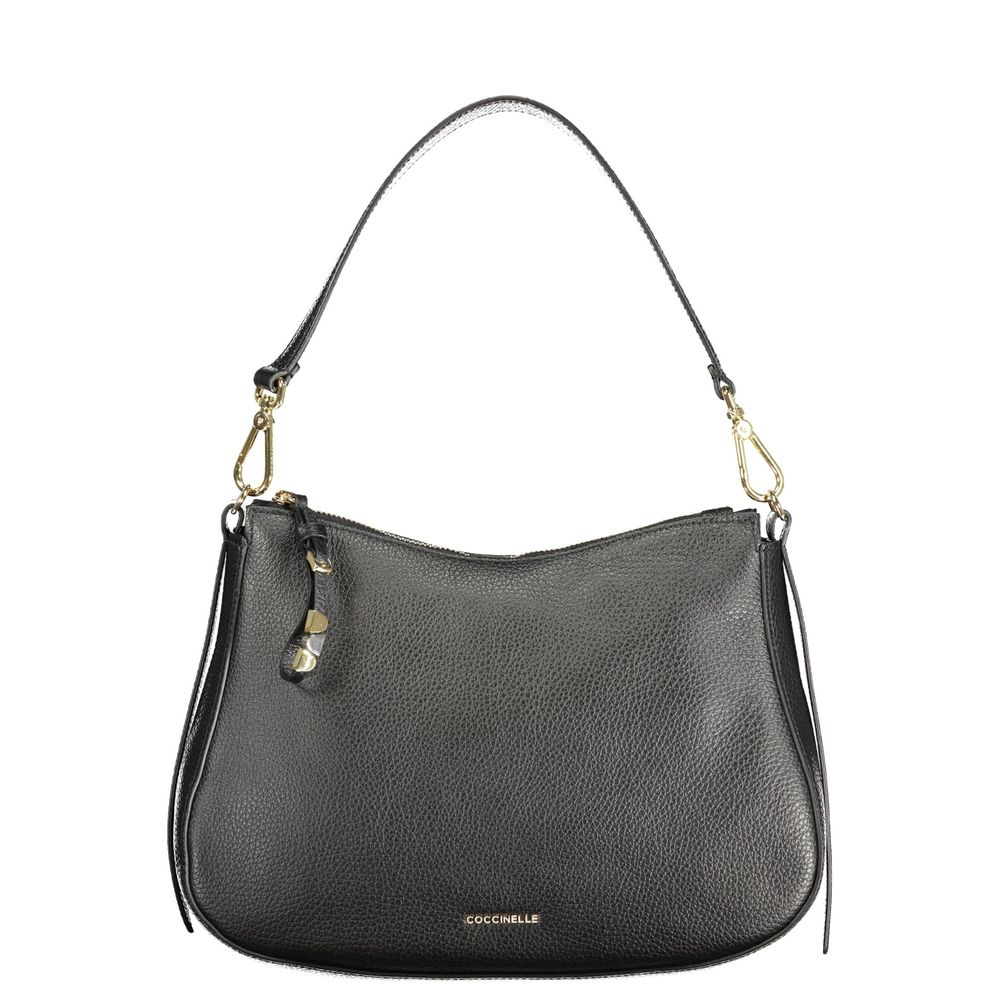Coccinelle Schwarze Leder Damentasche